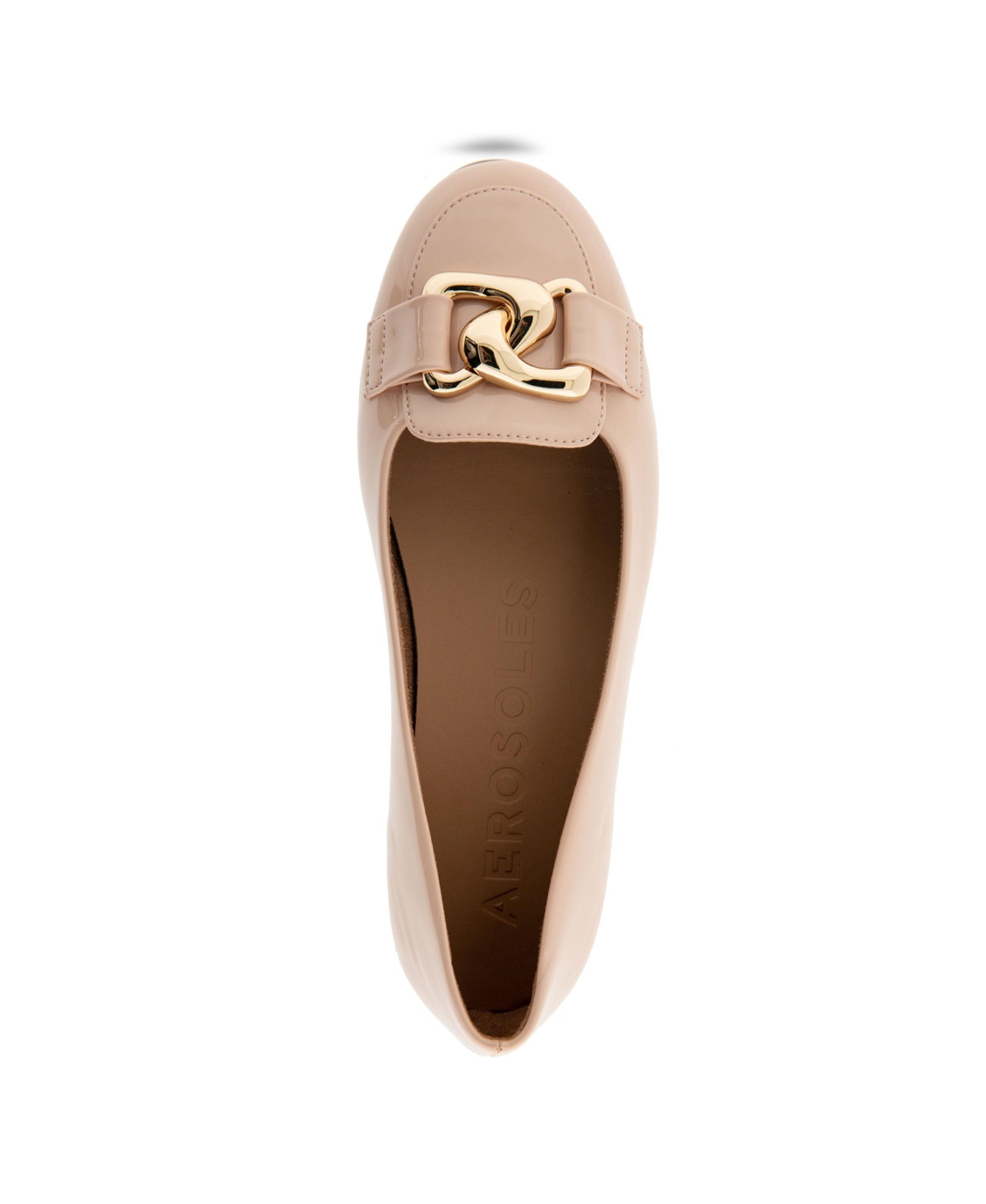 AEROSOLES WOMEN'S BELL ALMOND TOE BALLET FLATS 