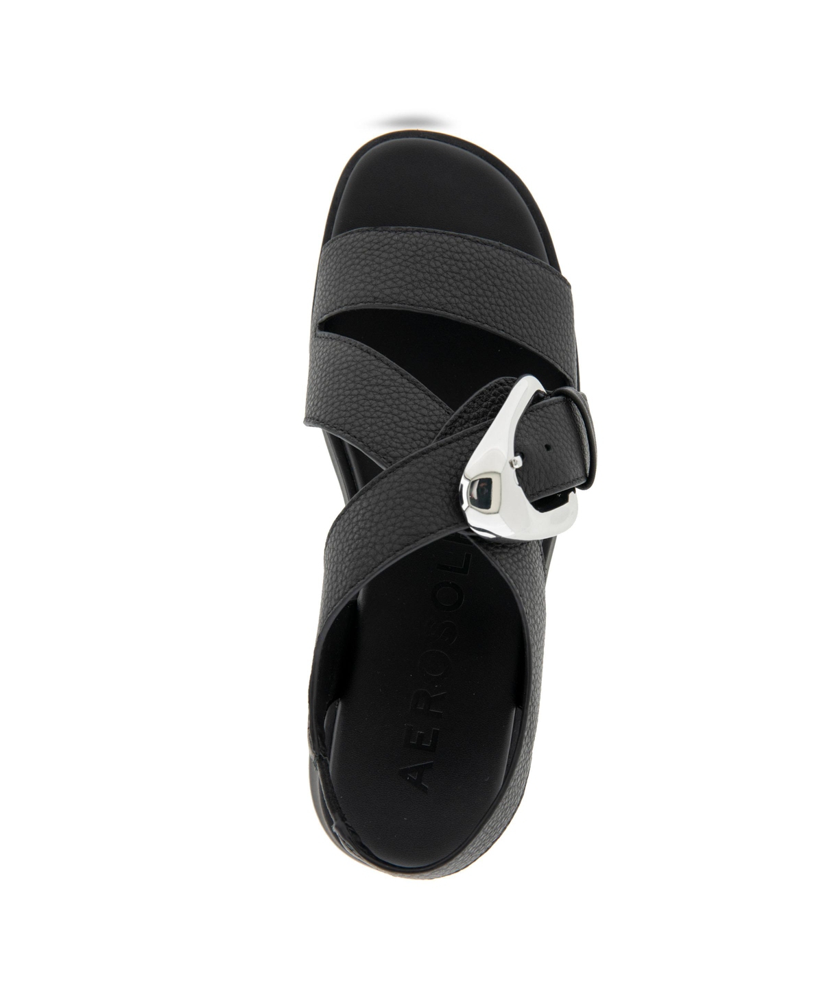 AEROSOLES WOMEN'S FEZ ROUND TOE FLATFORM SANDALS 