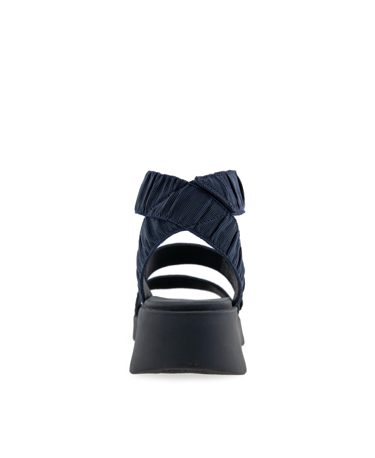 AEROSOLES WOMEN'S FIONA ROUND TOE FLATFORM SANDALS 