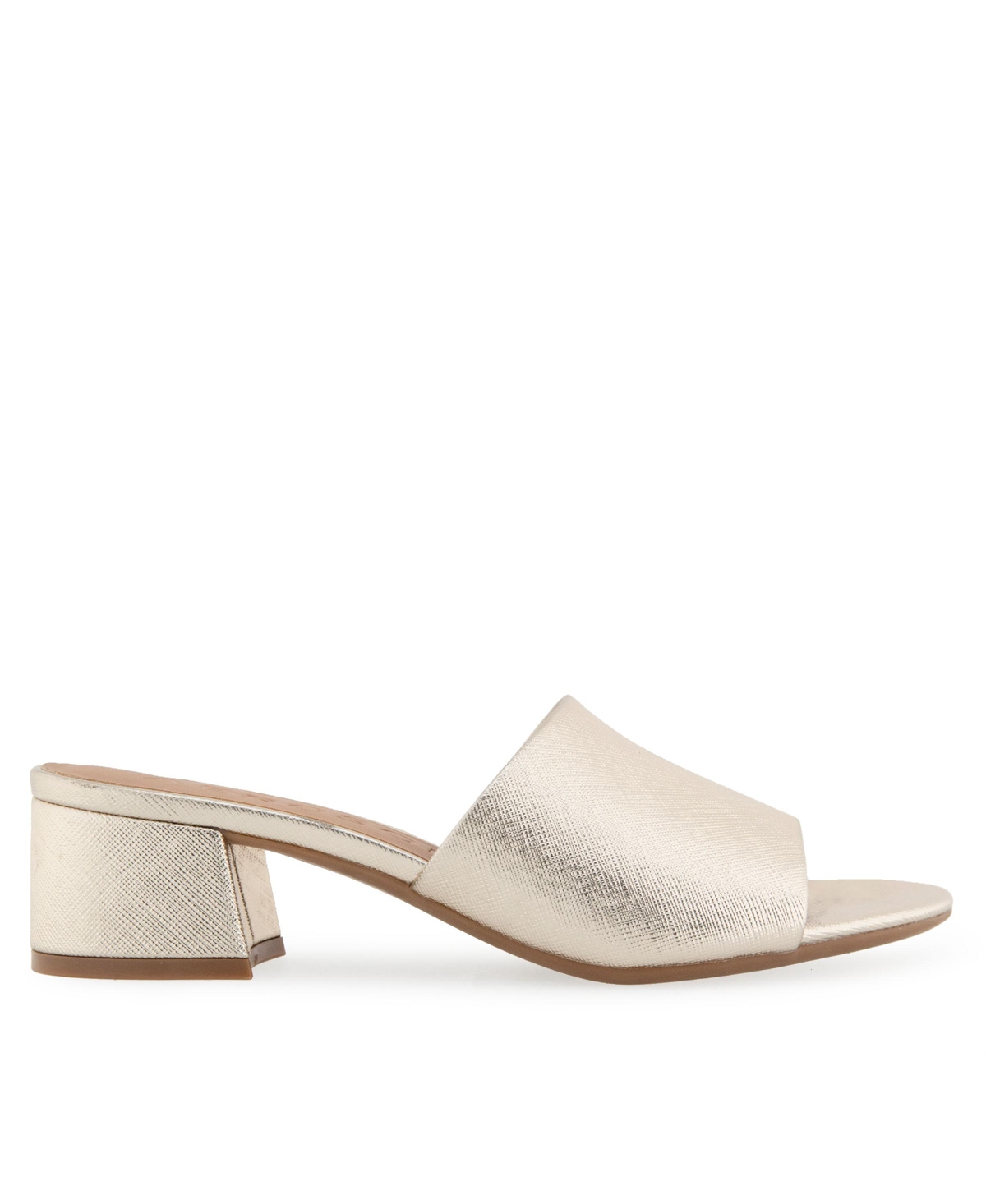 AEROSOLES WOMEN'S COMO ROUND TOE SLIDE SANDALS 