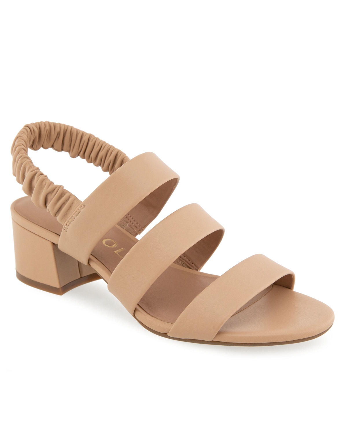 Women's Clarissa Round Toe Slingback Sandals - Beige Bisque Leather