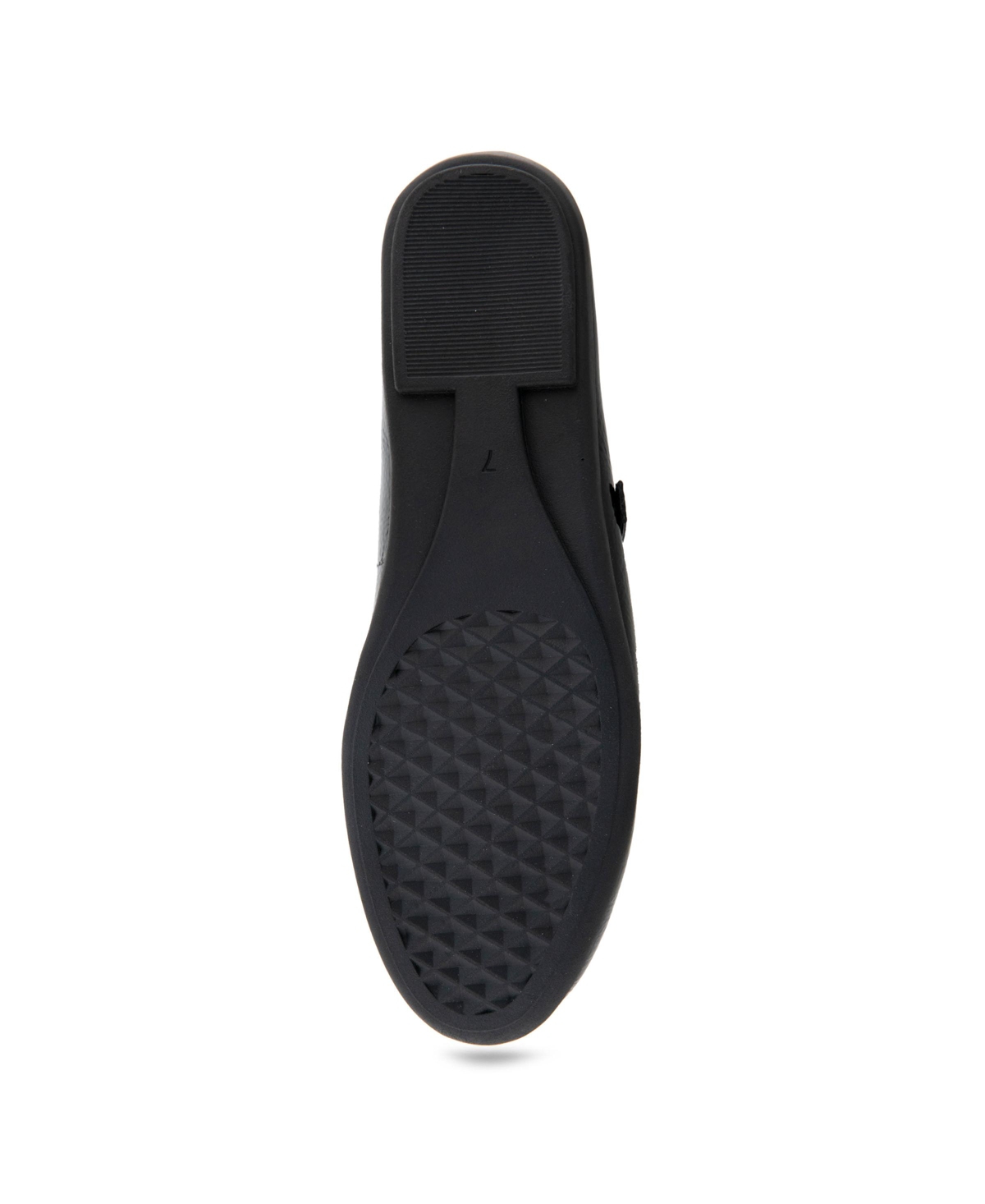 Shop Aerosoles Women's Baylee Round Toe Mary Jane Flats In Black Patent Faux Leather