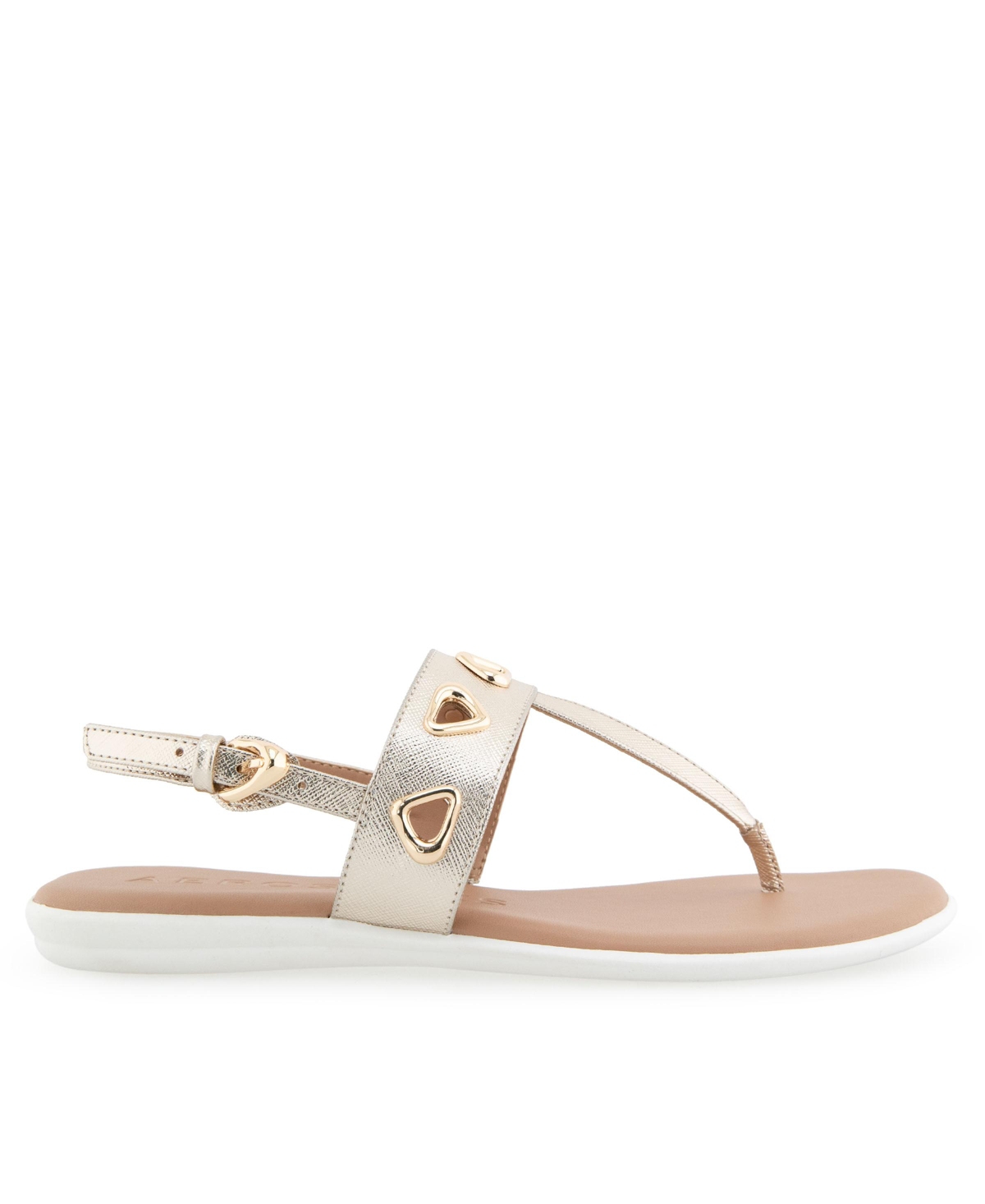 AEROSOLES WOMEN'S LAGO ROUND TOE THONG SANDALS 