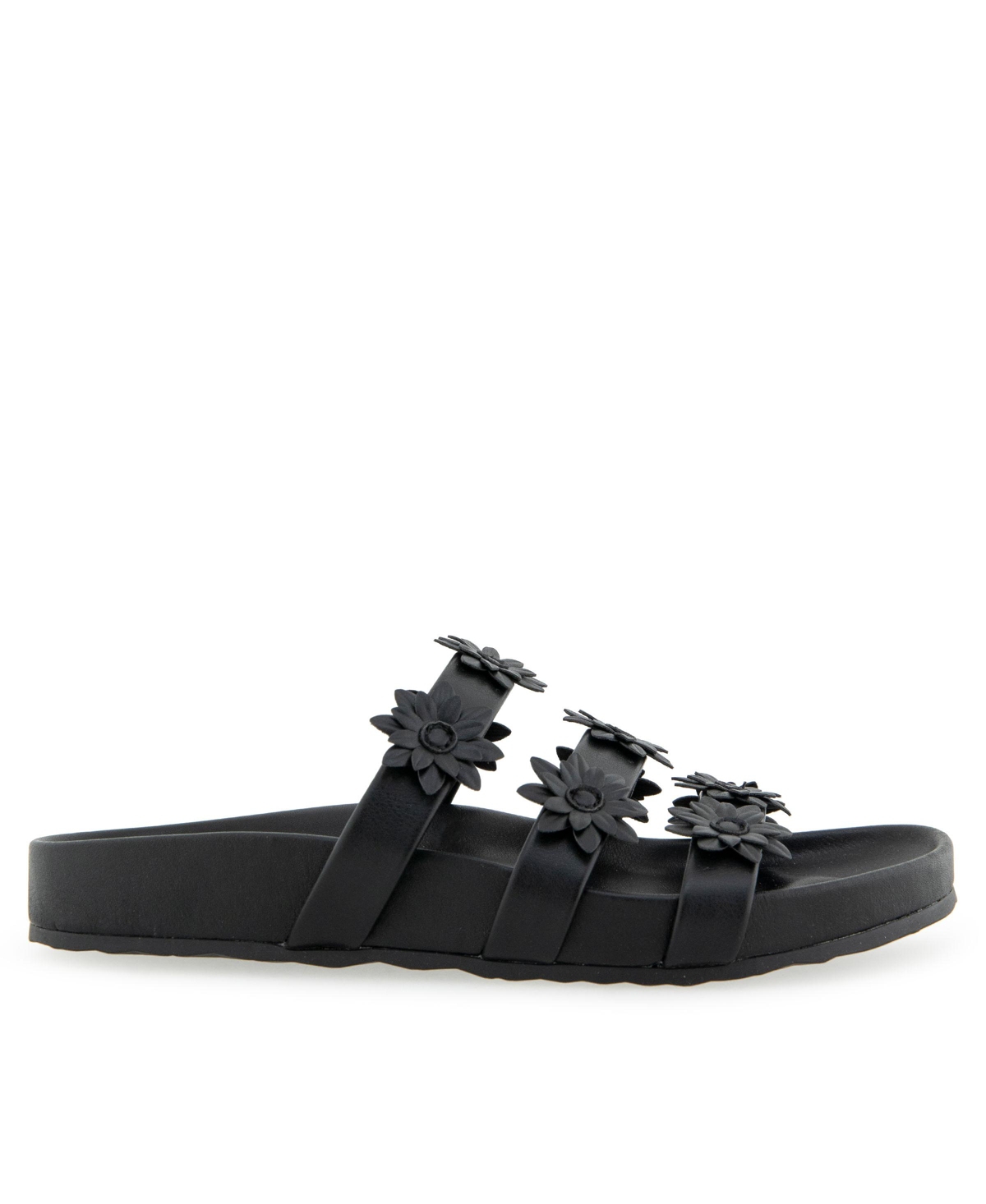 AEROSOLES WOMEN'S LEFLOR ROUND TOE FLATFORM SANDALS 