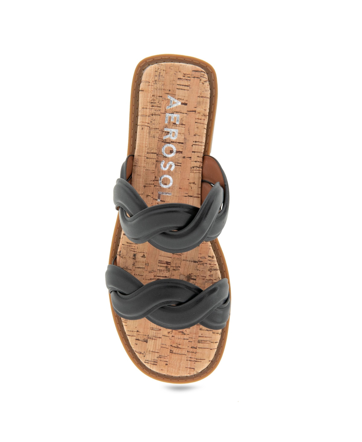 AEROSOLES WOMEN'S COLETTE ROUND TOE SLIDE SANDALS 