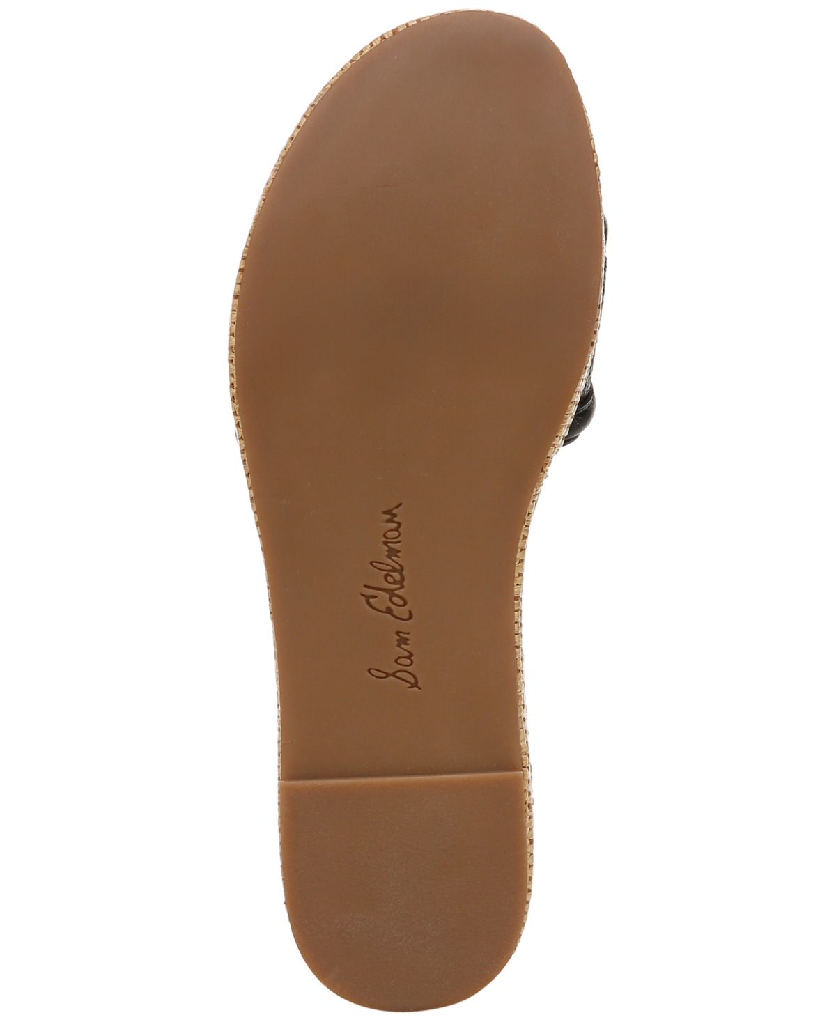 Sam Edelman Pauleena Platform Wedge Slide Sandal In Black Como Calf Leather