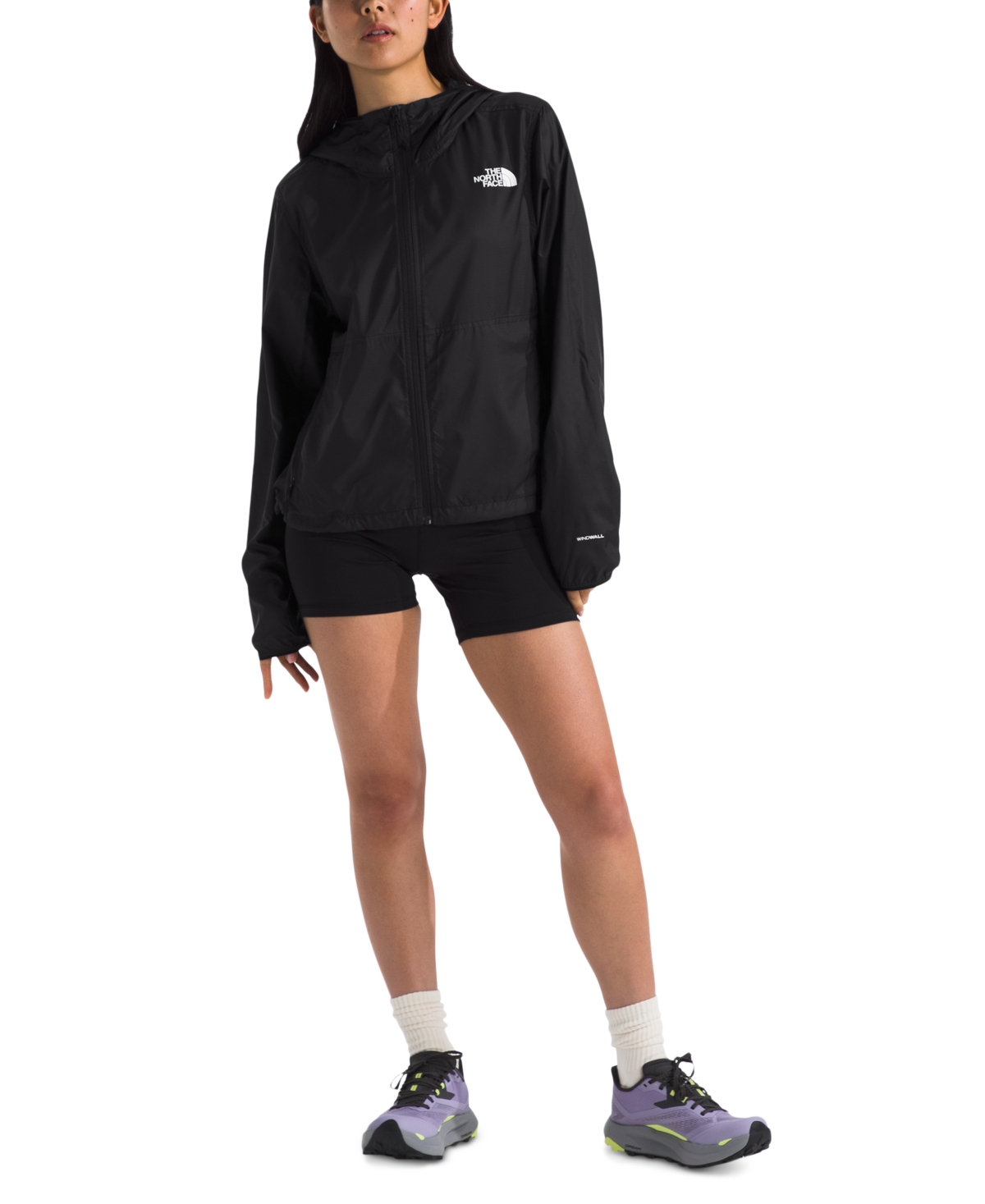 Shop The North Face Women's Tnf Cyclone Wind Jacket In Tnf Black