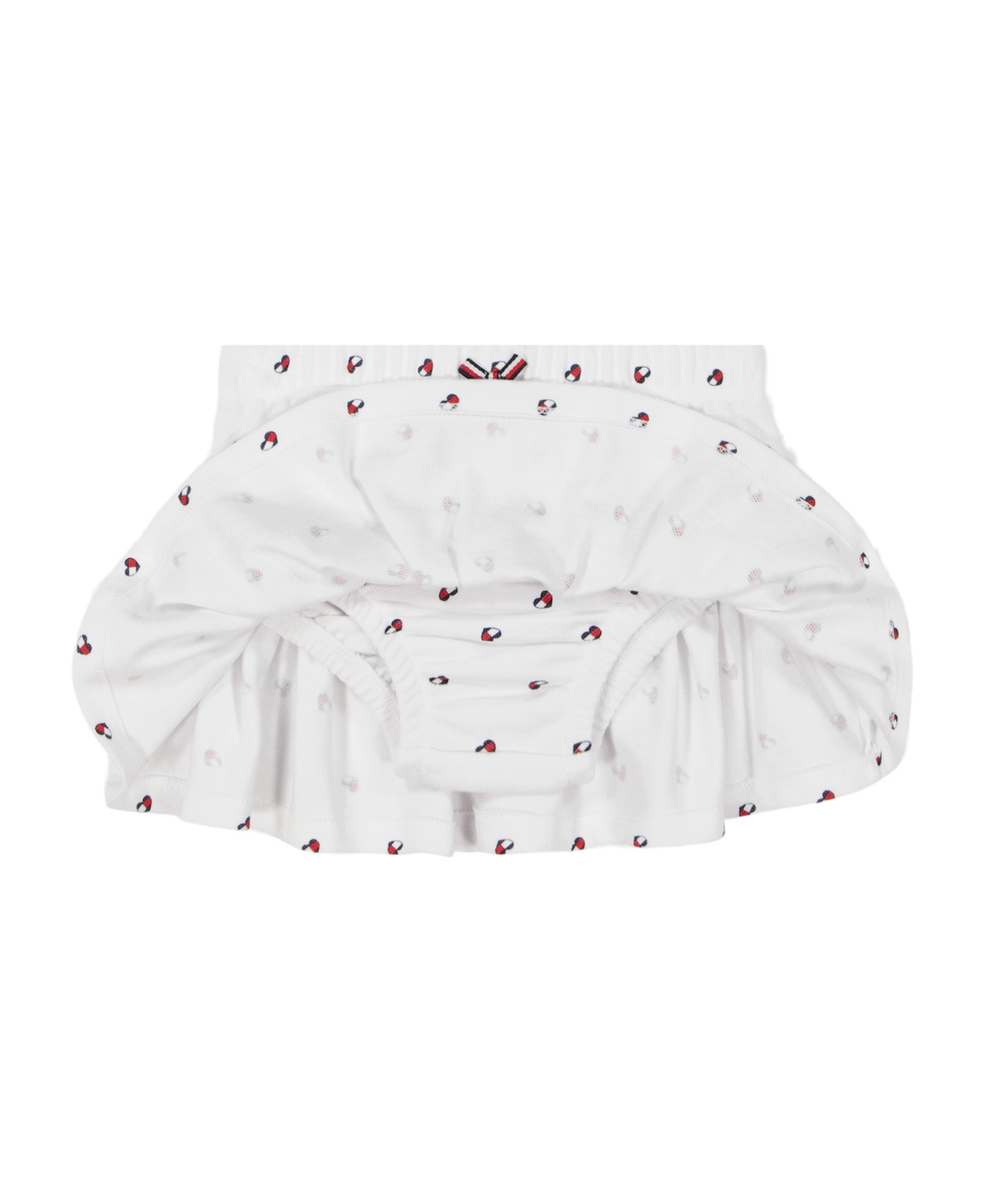 Tommy Hilfiger Baby Girl 2-piece Sleeveless Pique Polo And Bloomer Shorts Set In White