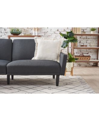 Sawyer Cream Solid Woven Square Accent Throw Pillow, 18" x 18"