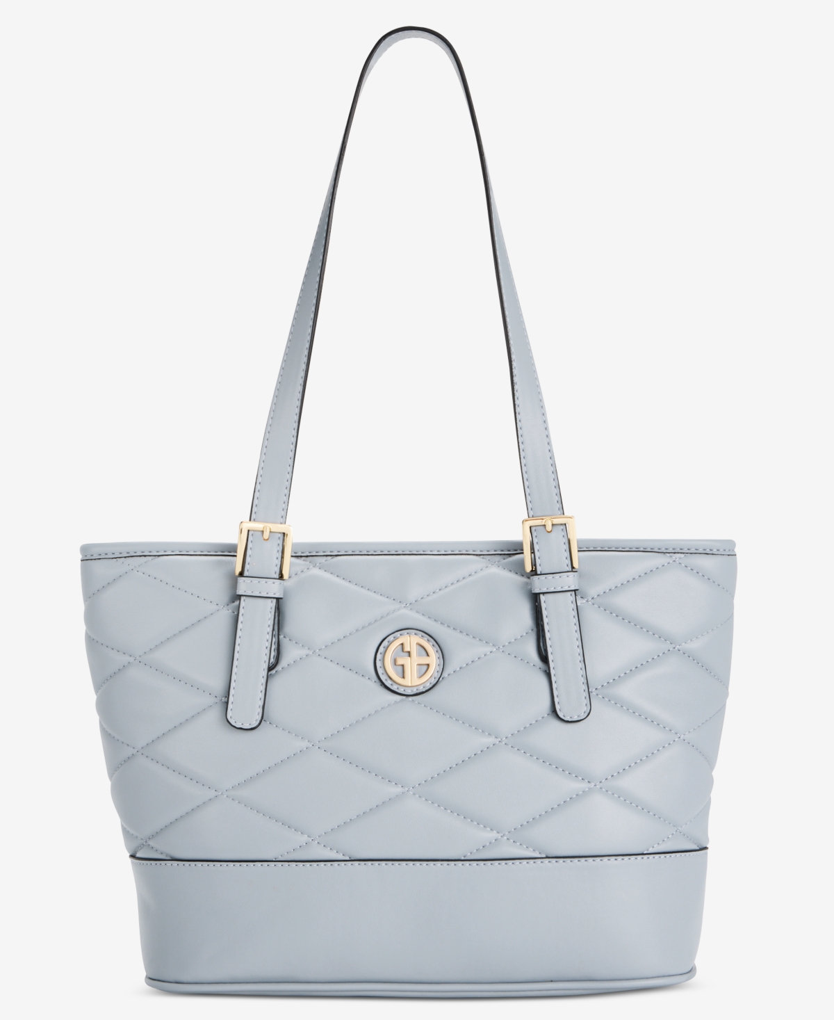 Large Quilted Tulip Tote, Exclusively at Macy's - Chambray