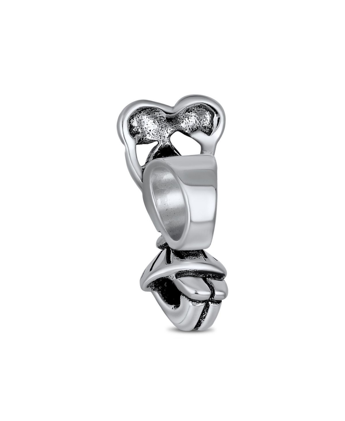 Bling Jewelry School Spirit Cheerleader Charm Bead Sterling Silver European Bracelet
