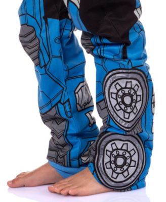 Big Boys Retro Autobots Hooded Union Suit Character Pajama