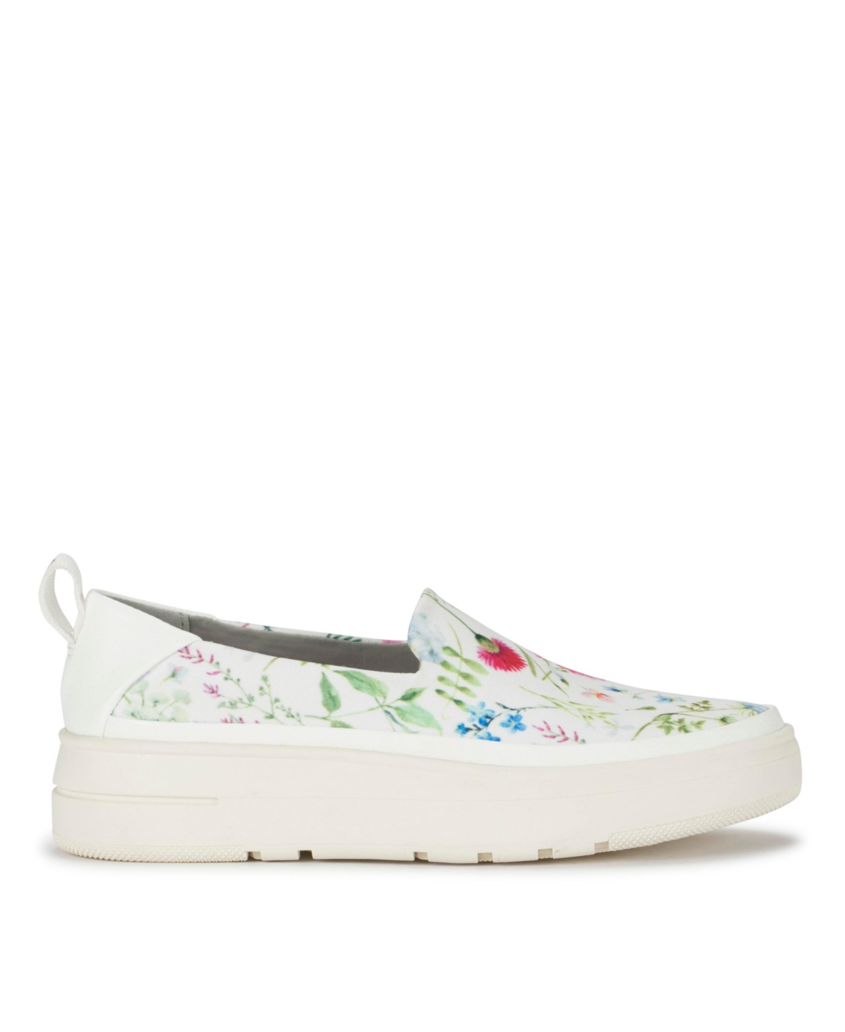 Baretraps Women's Nevin Slip-on Sneaker Women's Shoes In White Multi Flower Canvas