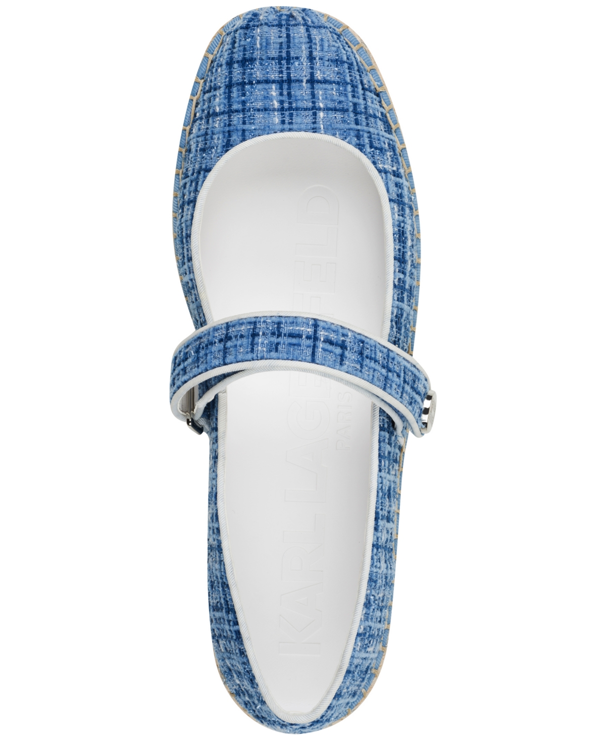 Shop Karl Lagerfeld Women's Mikai Espadrille Flats In Cornflower Blue