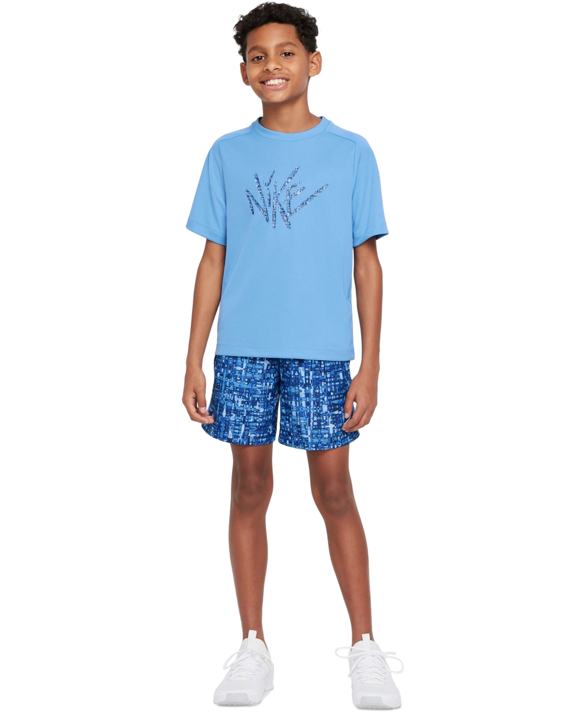 Nike Big Boys Dri-fit Short-Sleeve Logo Graphic Top