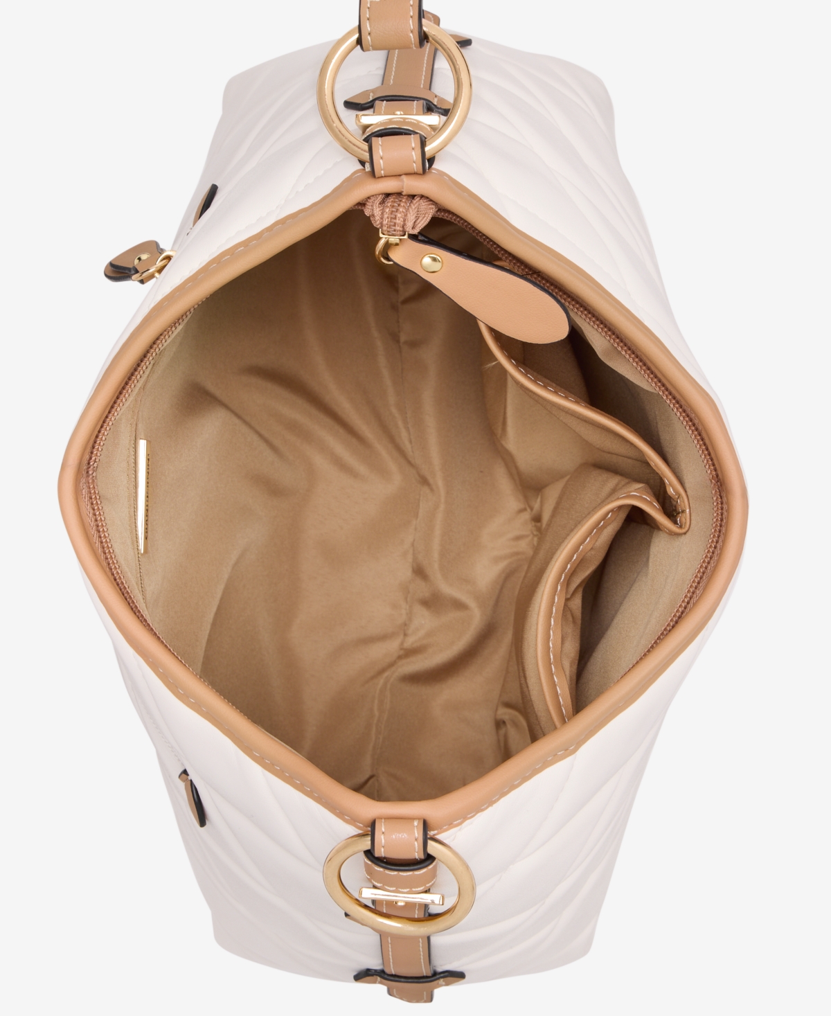 Giani Bernini Small Quilted Soft Shoulder Crossbody, Exclusively At Macy's In White