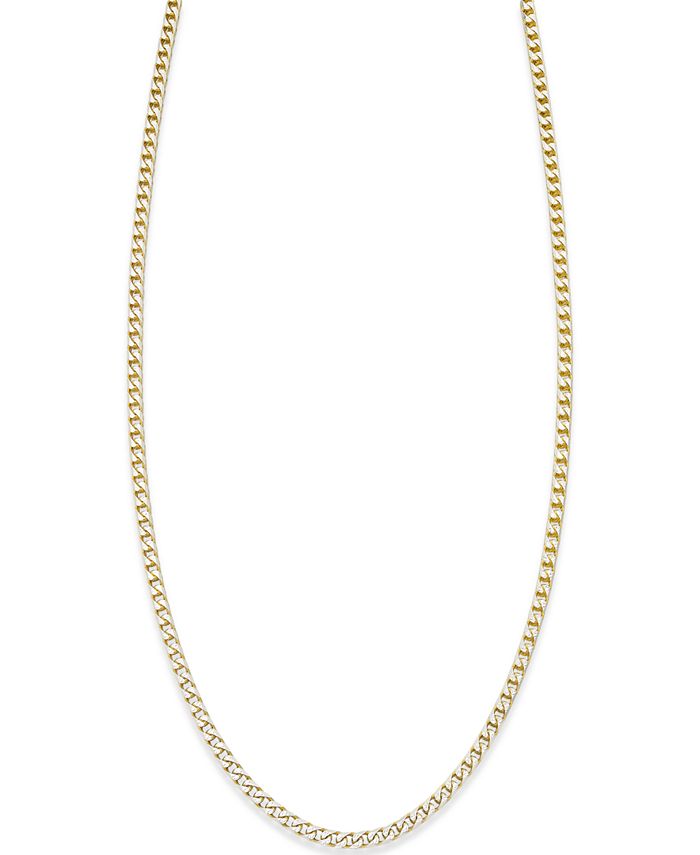 Macy s Franco Diamond Cut Chain Necklace in 18k Gold Plated