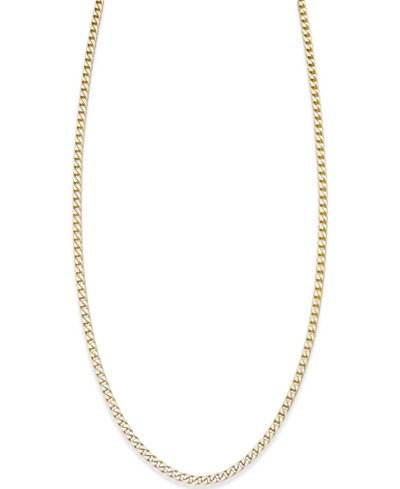 Franco Diamond-Cut Chain Necklace in 18k Gold-Plated Sterling Silver