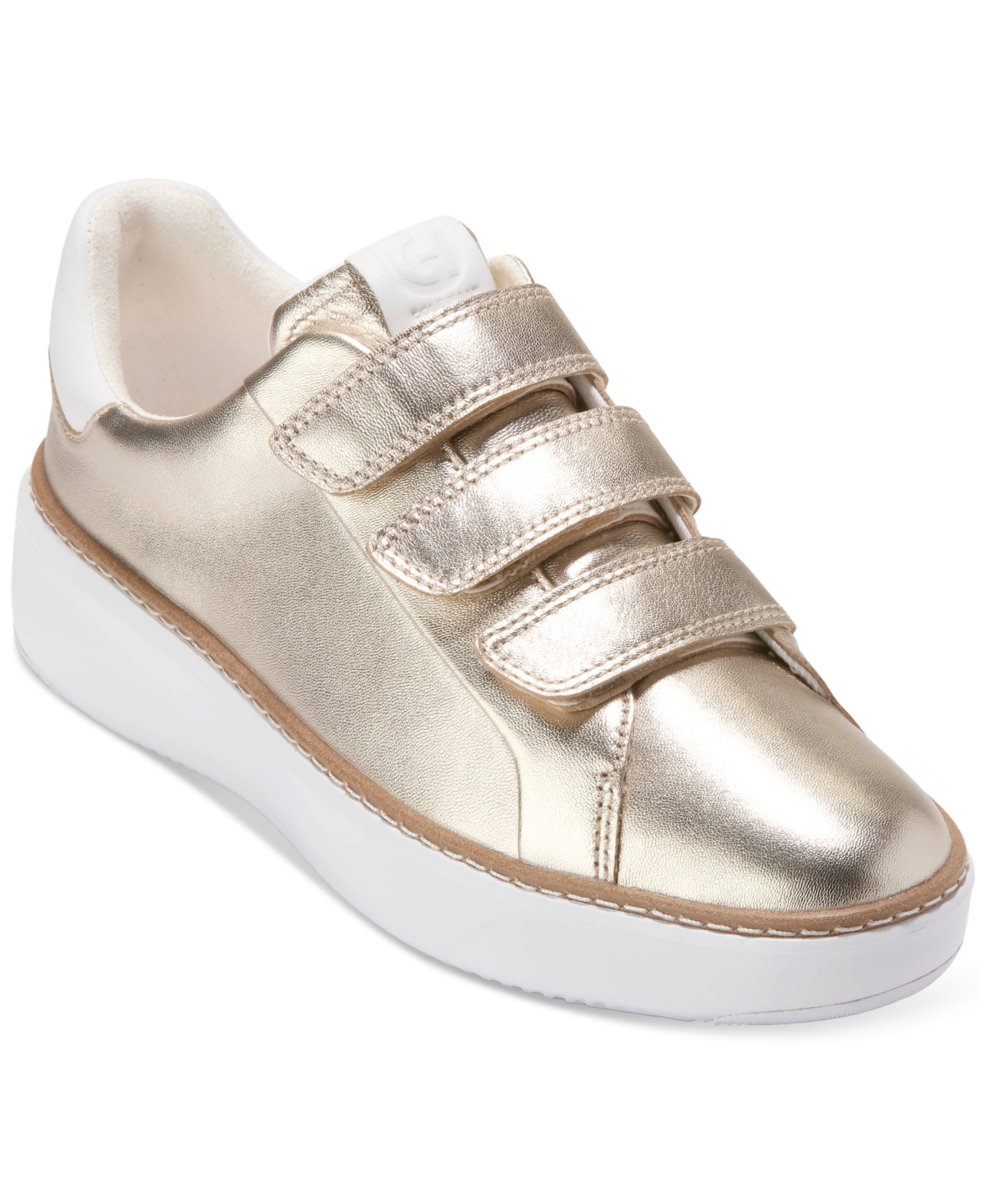 Cole Haan Women's Grandpro Topspin Triple Strap Sneakers In Soft Gold