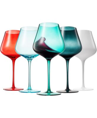 Colors of Bondi Beach Sydney Wine Glasses, Set of 5