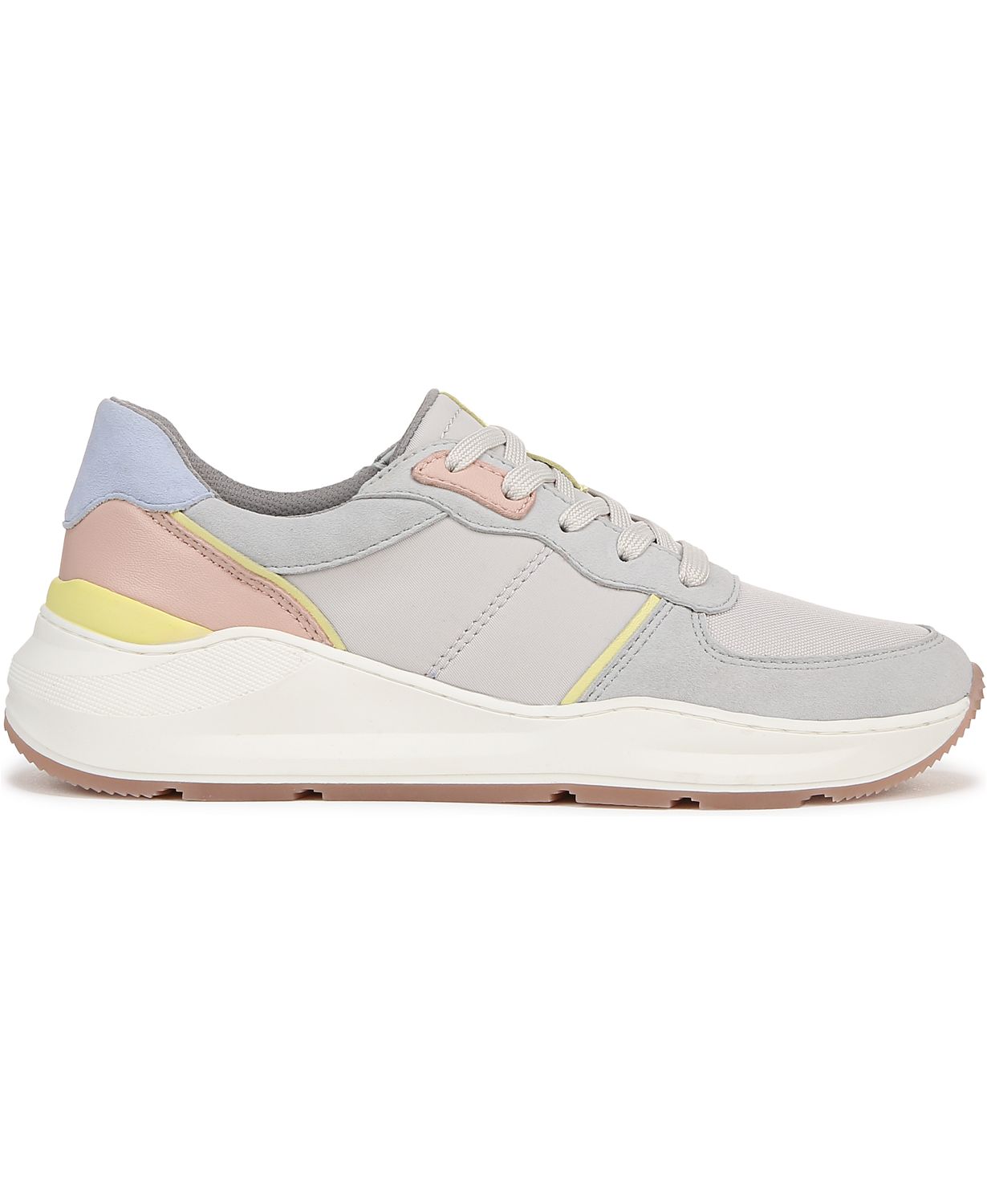 Women's Blossom Round Toe Lace Up Wedge Sneakers
