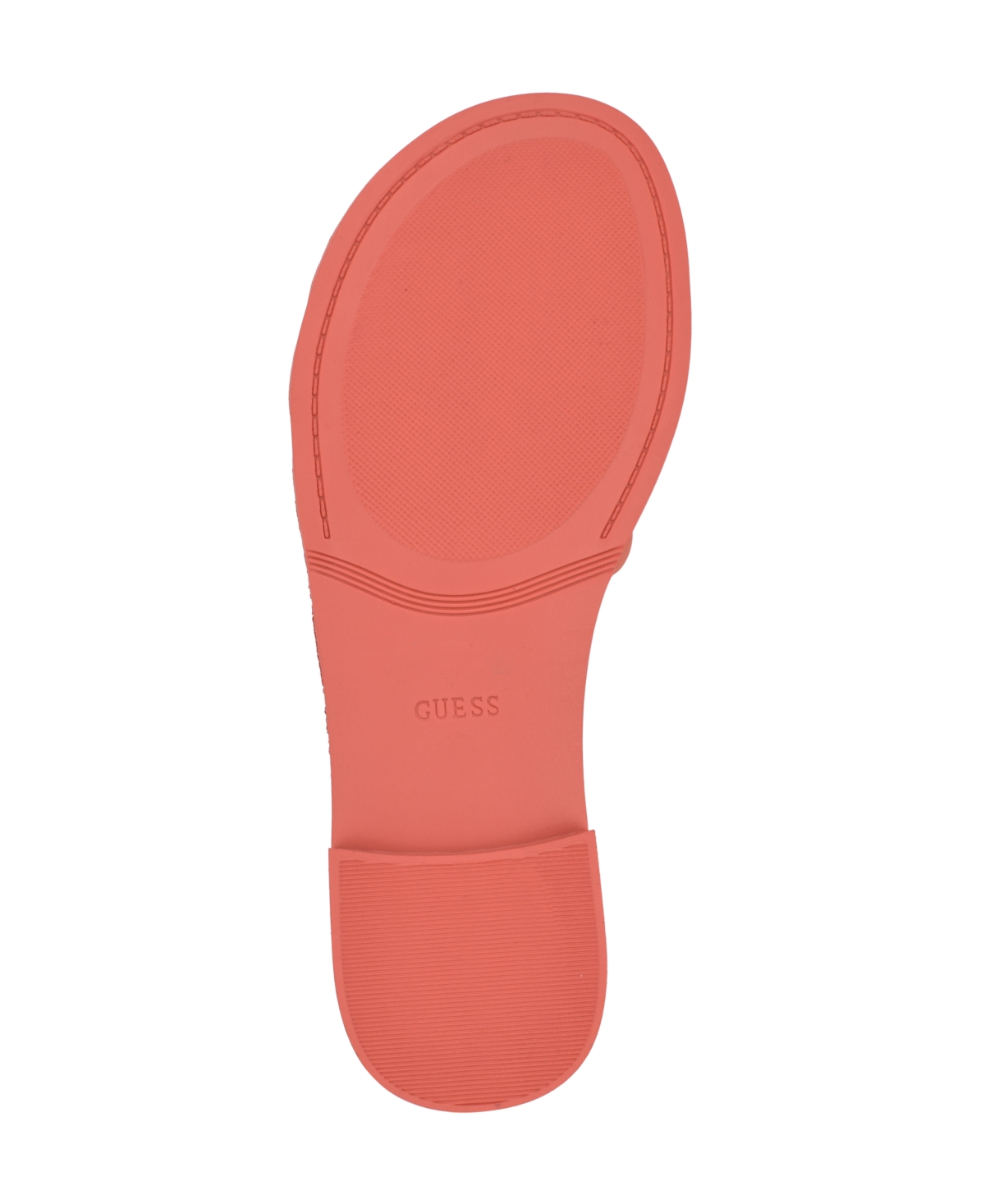 Guess Women's Elyho Logo Cutout Flat Jelly Sandals In Coral