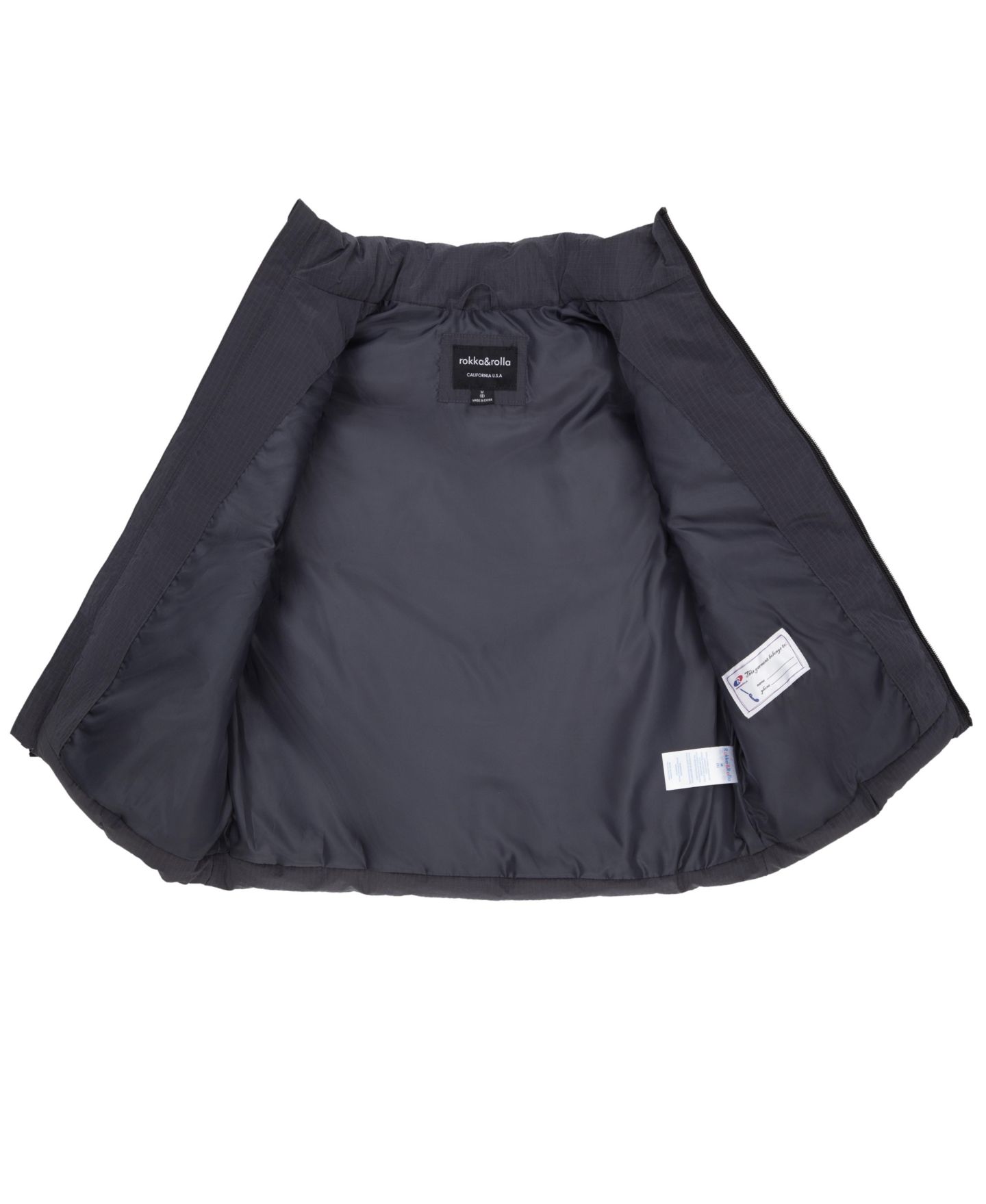 Жилет Rokka&Rolla Quilted Puffer для мальчиков, цвет: Чёрный — фото 5
