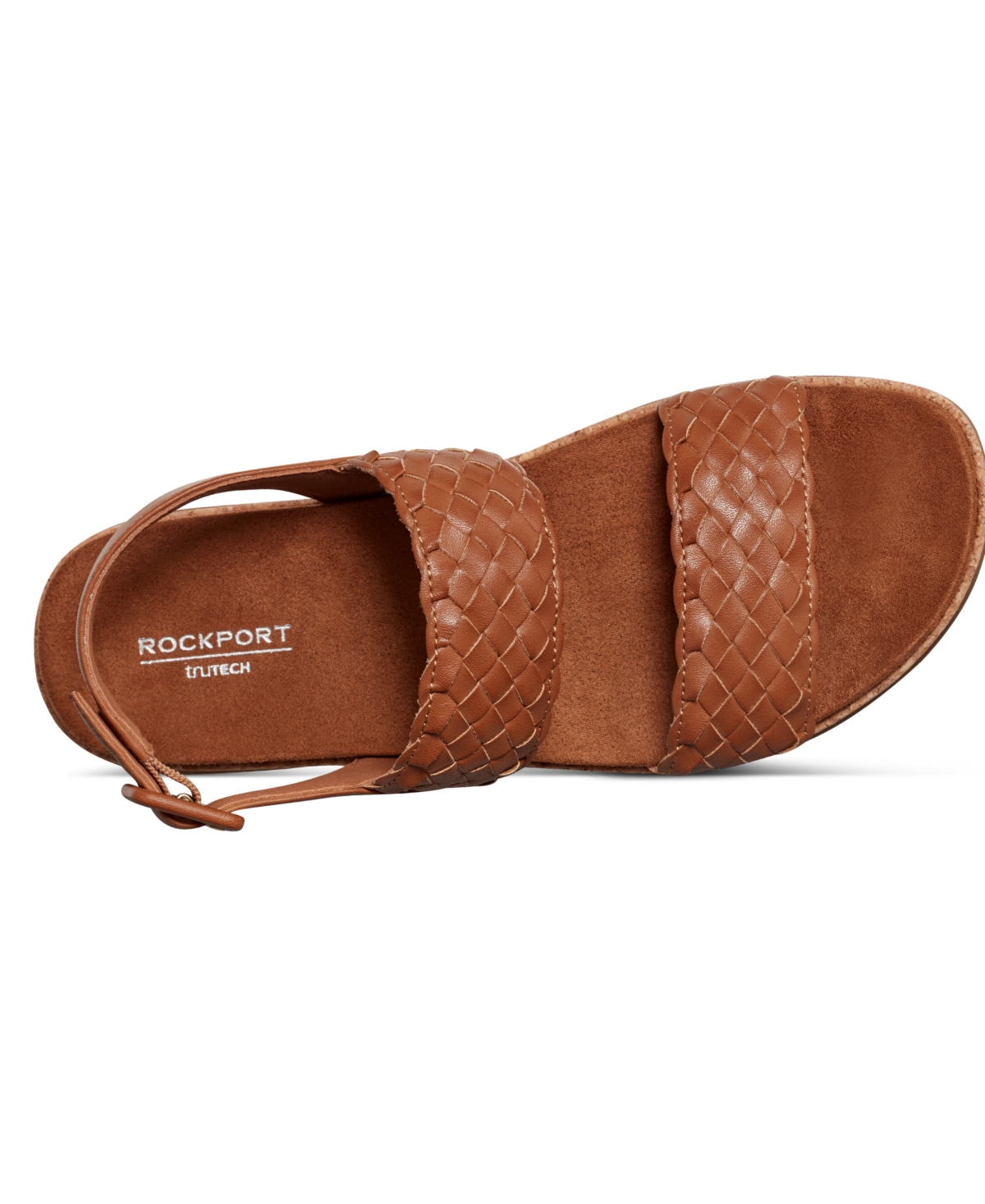 Shop Rockport Women's Yarelia Open Toe Casual Slingback Sandals In Brown