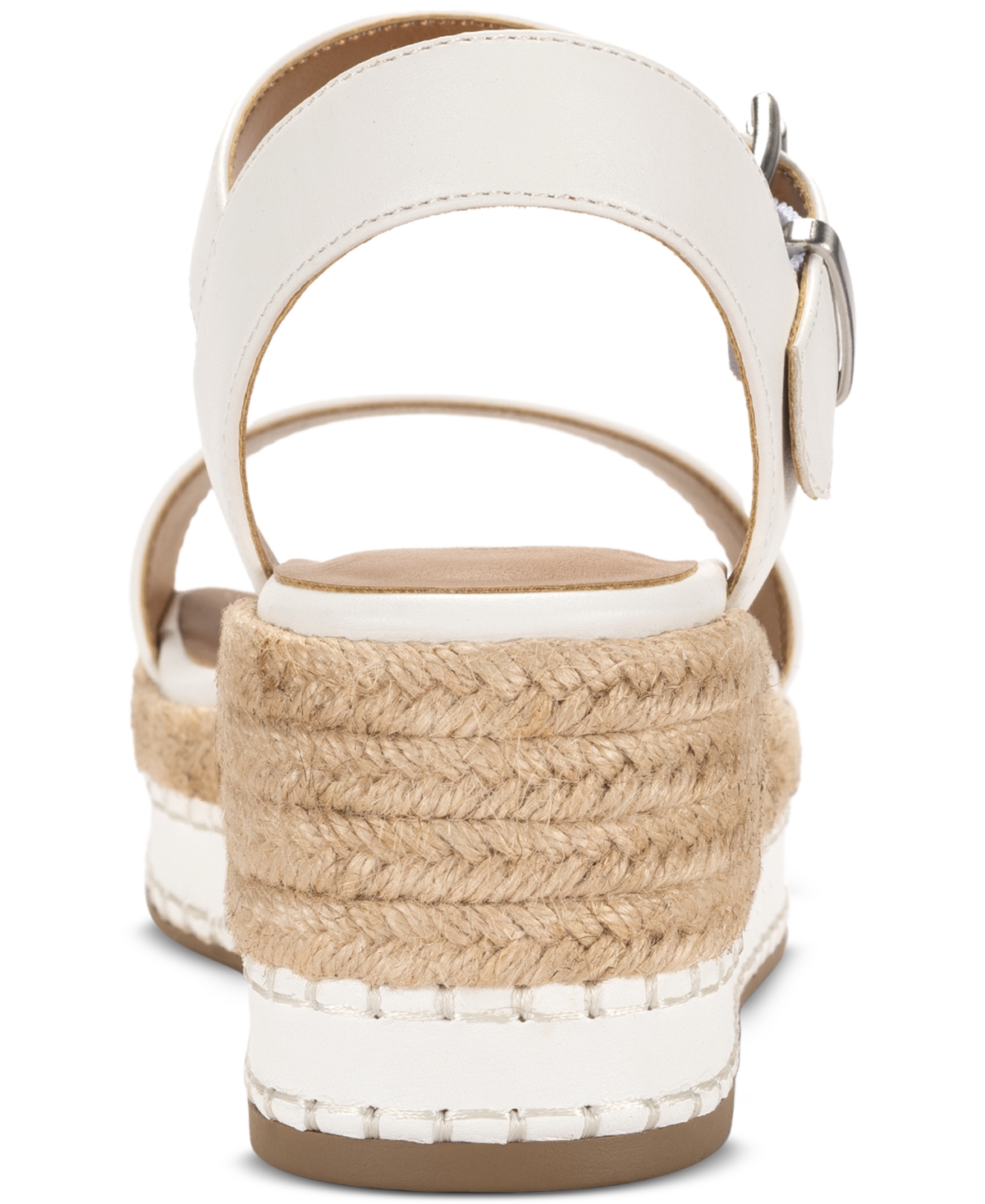 Style & Co Women's Hawkinns Wedge Sandals, Exclusively At Macy's In Wht Linen