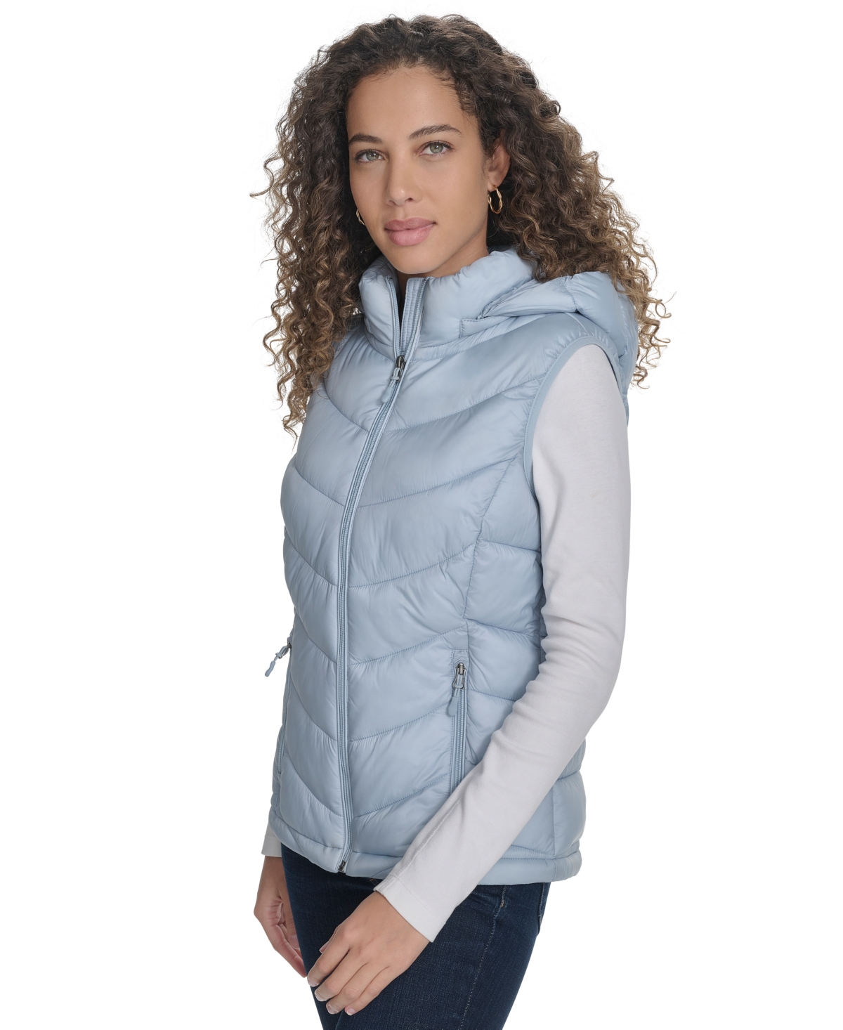 CHARTER CLUB WOMEN'S PACKABLE HOODED PUFFER VEST, CREATED FOR MACY'S 