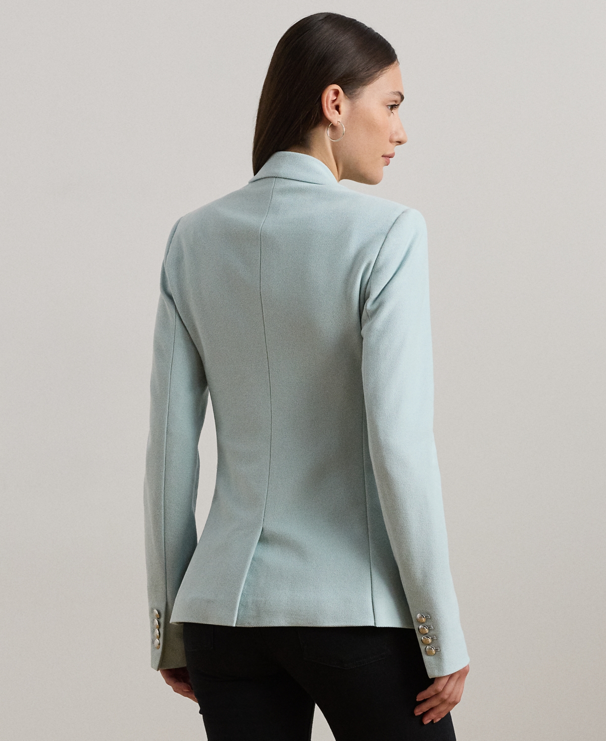 RALPH LAUREN PETITE BULLION JACQUARD BLAZER 