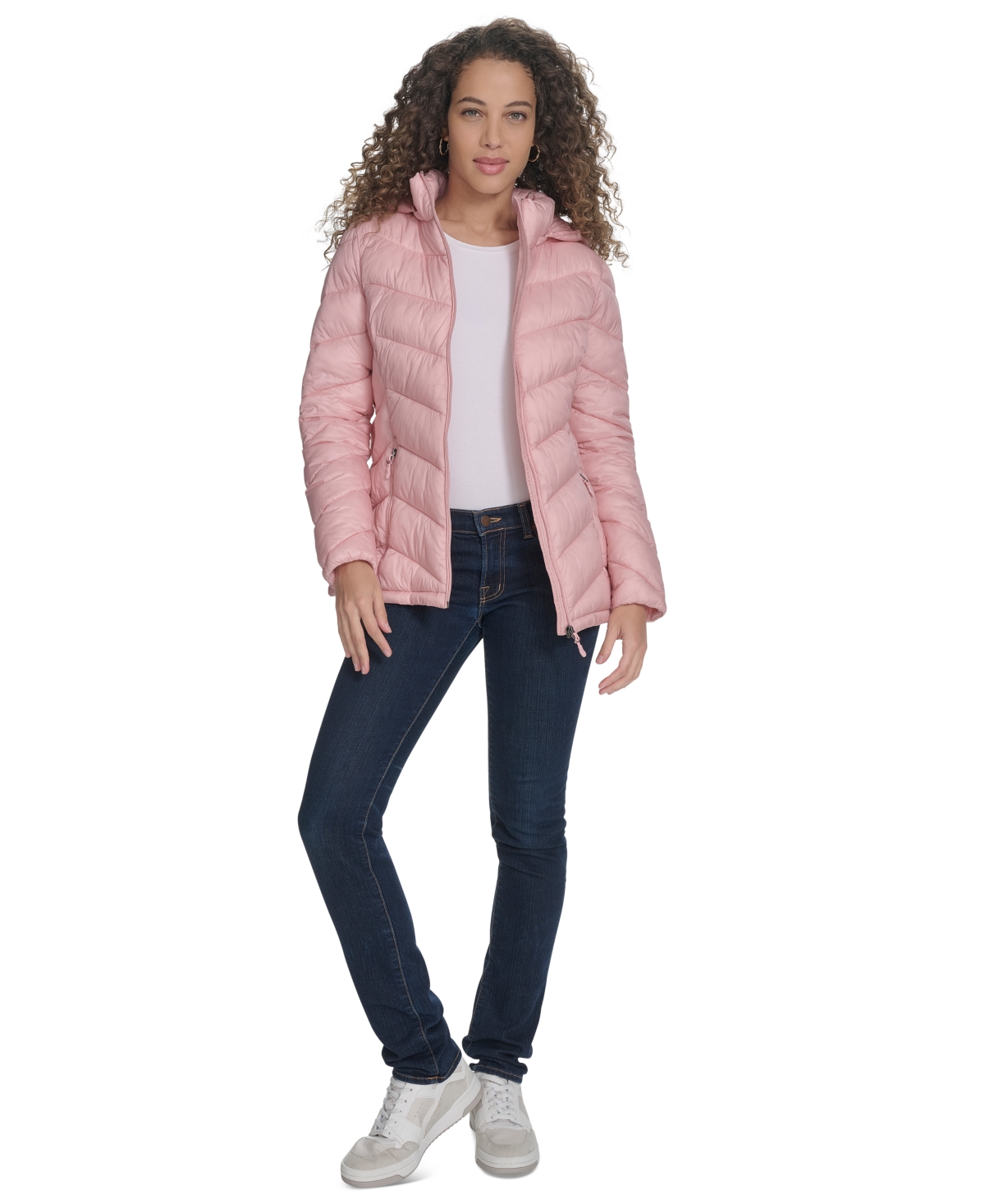 Shop Charter Club Women's Packable Hooded Puffer Coat, Created For Macy's In Pink Sand