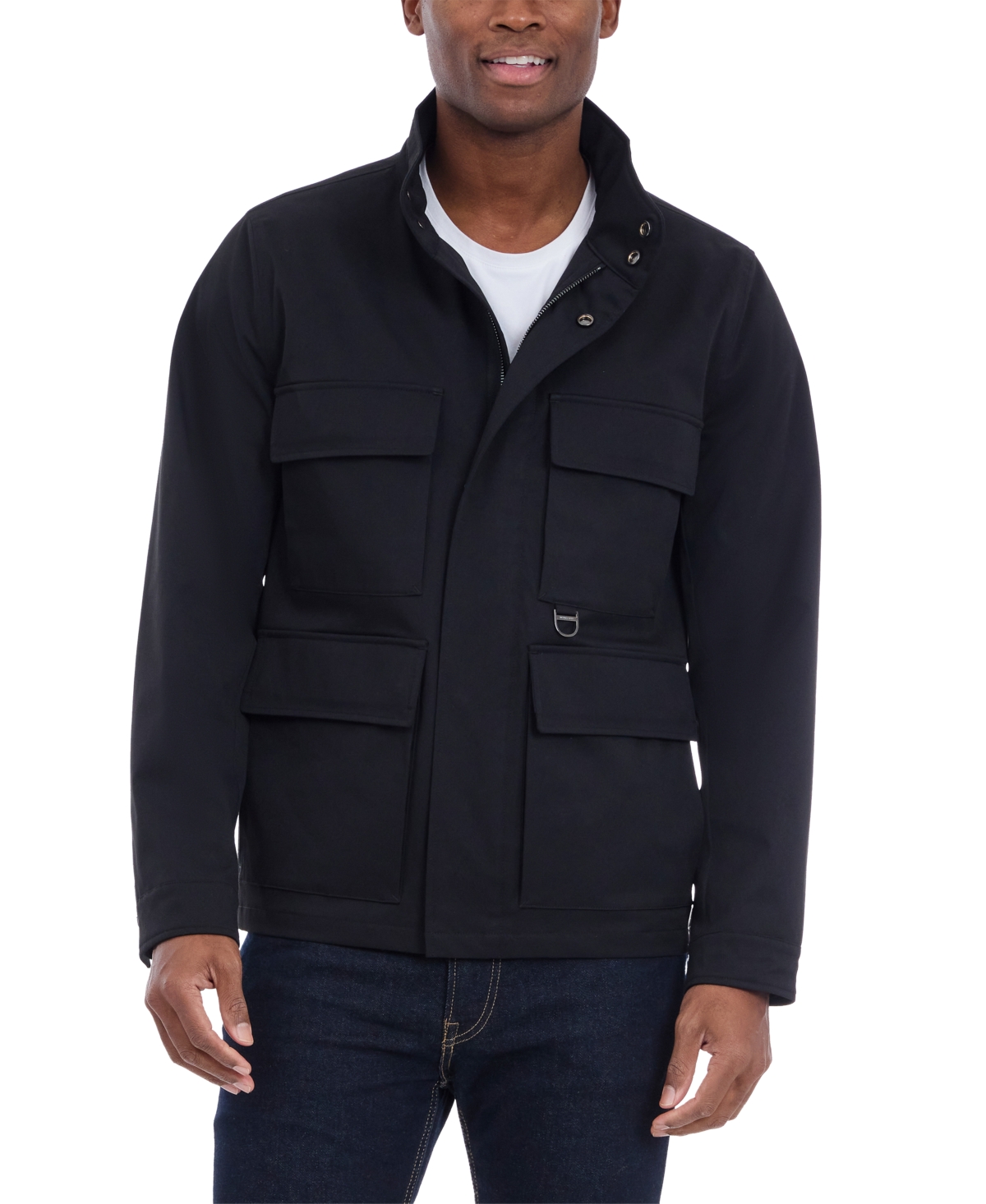 Michael Kors Men's Four Pocket Field Coat In Black