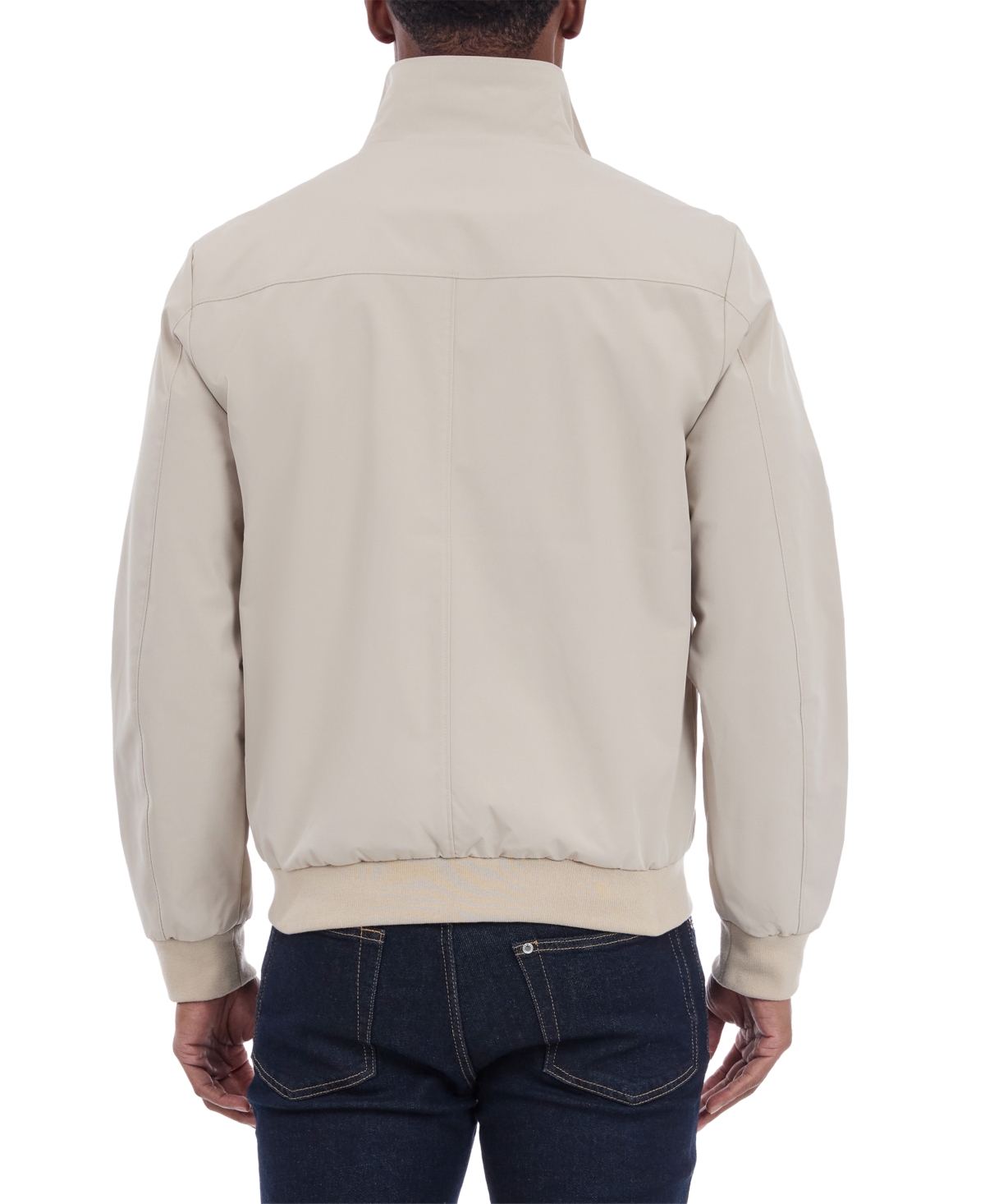 Michael Kors Men's Solid-color Stand-collar Hipster Jacket In Dune