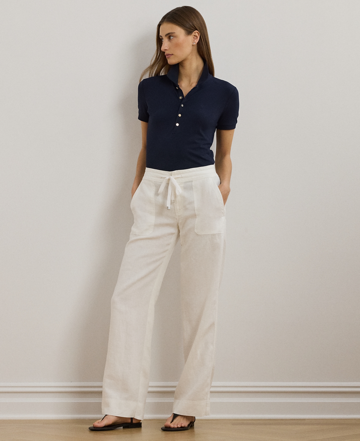 RALPH LAUREN PETITE STRETCH POLO 