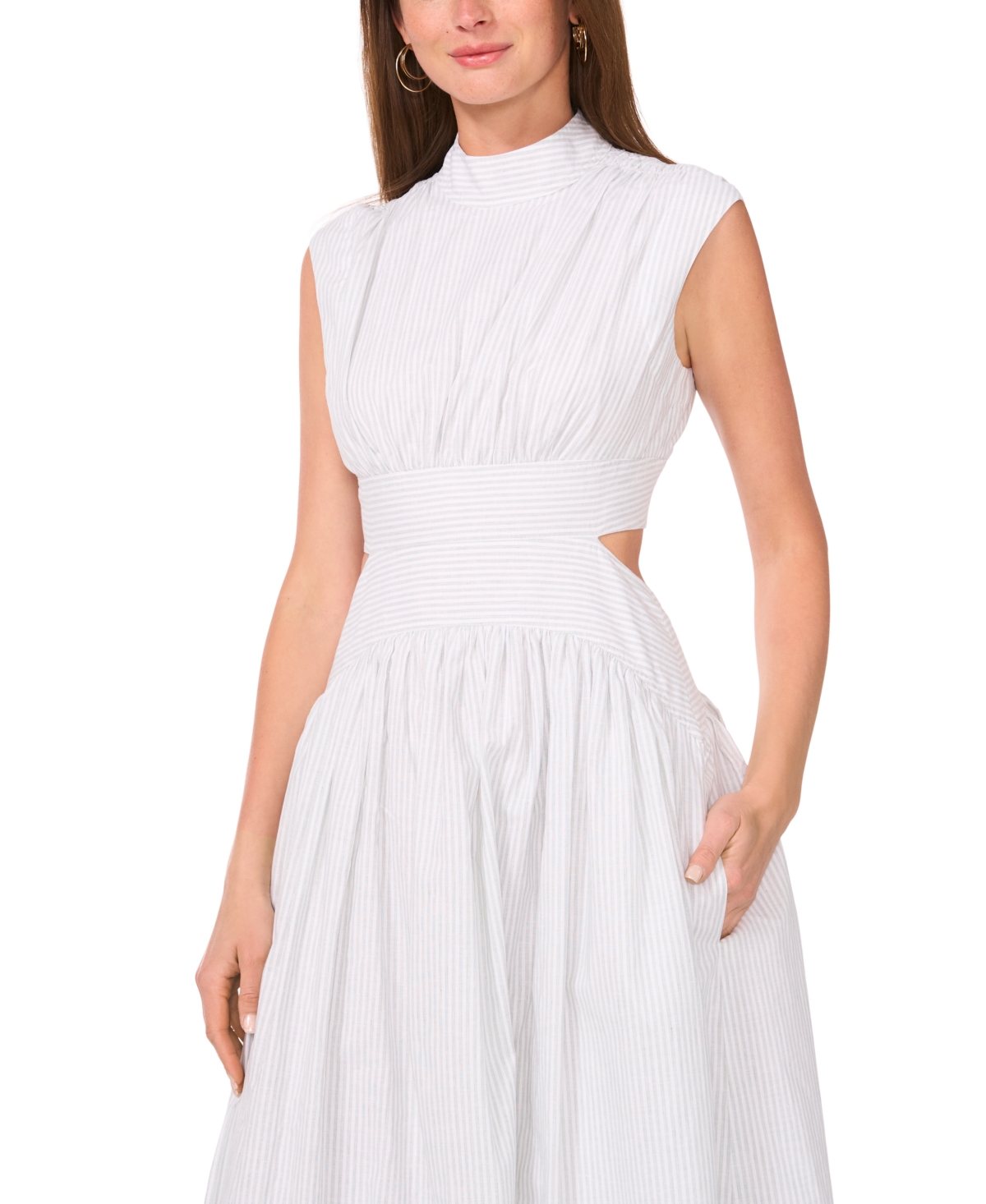 Parker Women's The Julianne Back-cutout Mock-neck Maxi Dress In White