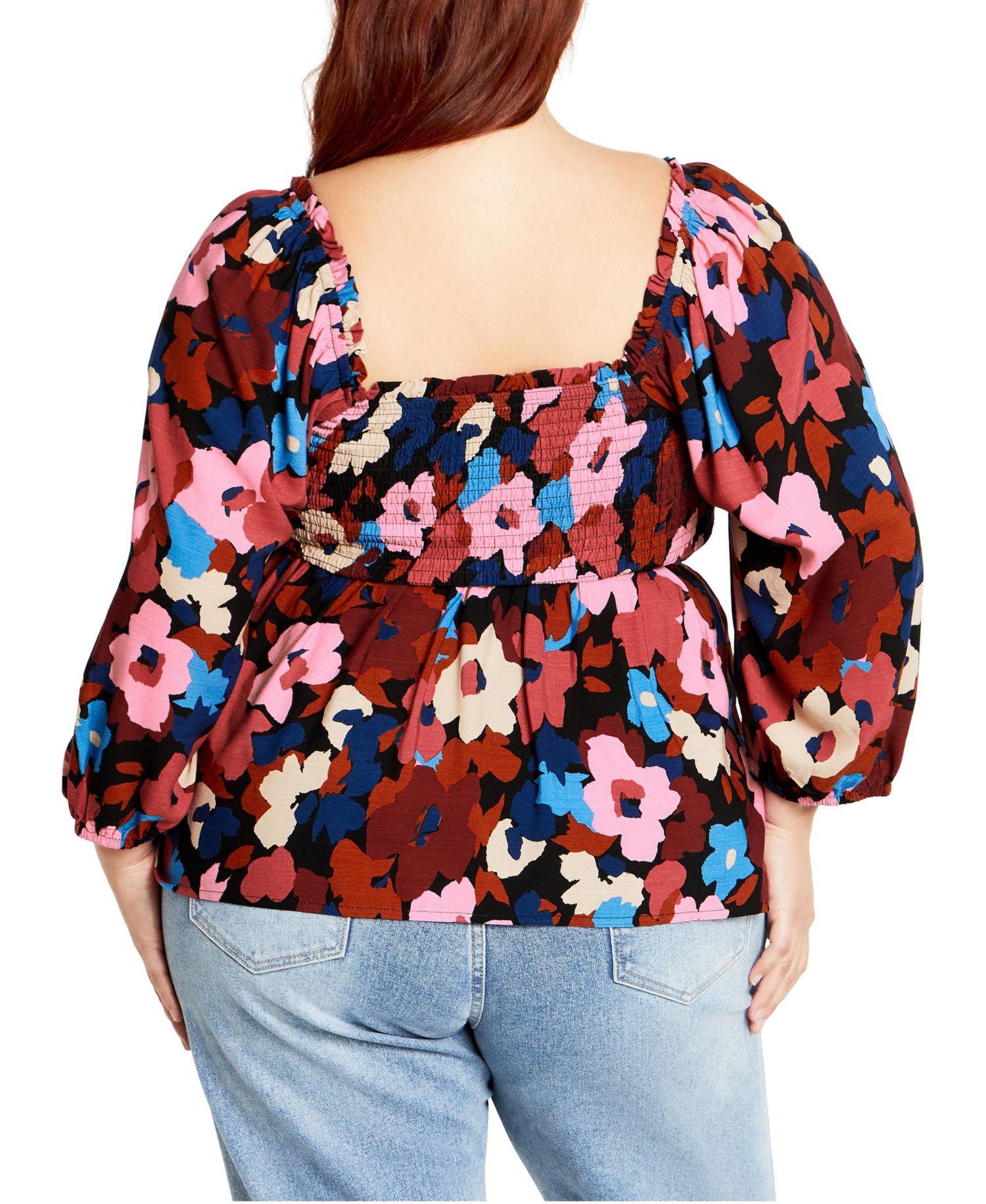 Women's Poppy Print Top