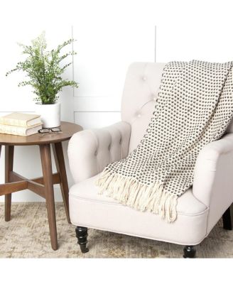Gray Elba Woven Throw, 50" x 60"