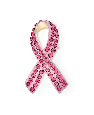 Cancer Awareness Brooch Pin Multi Color Crystal Enamel Support Symbol Jewelry