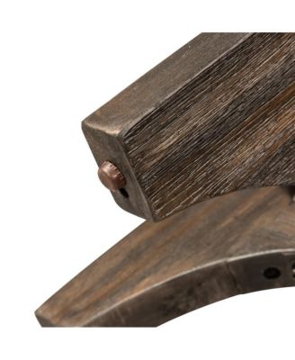 Cascade Chair Side Table in Wirebrush Rustic Brown