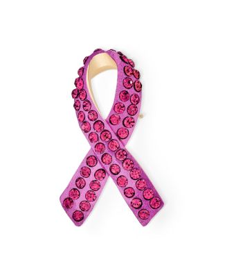 Cancer Awareness Brooch Pin Multi Color Crystal Enamel Support Symbol Jewelry
