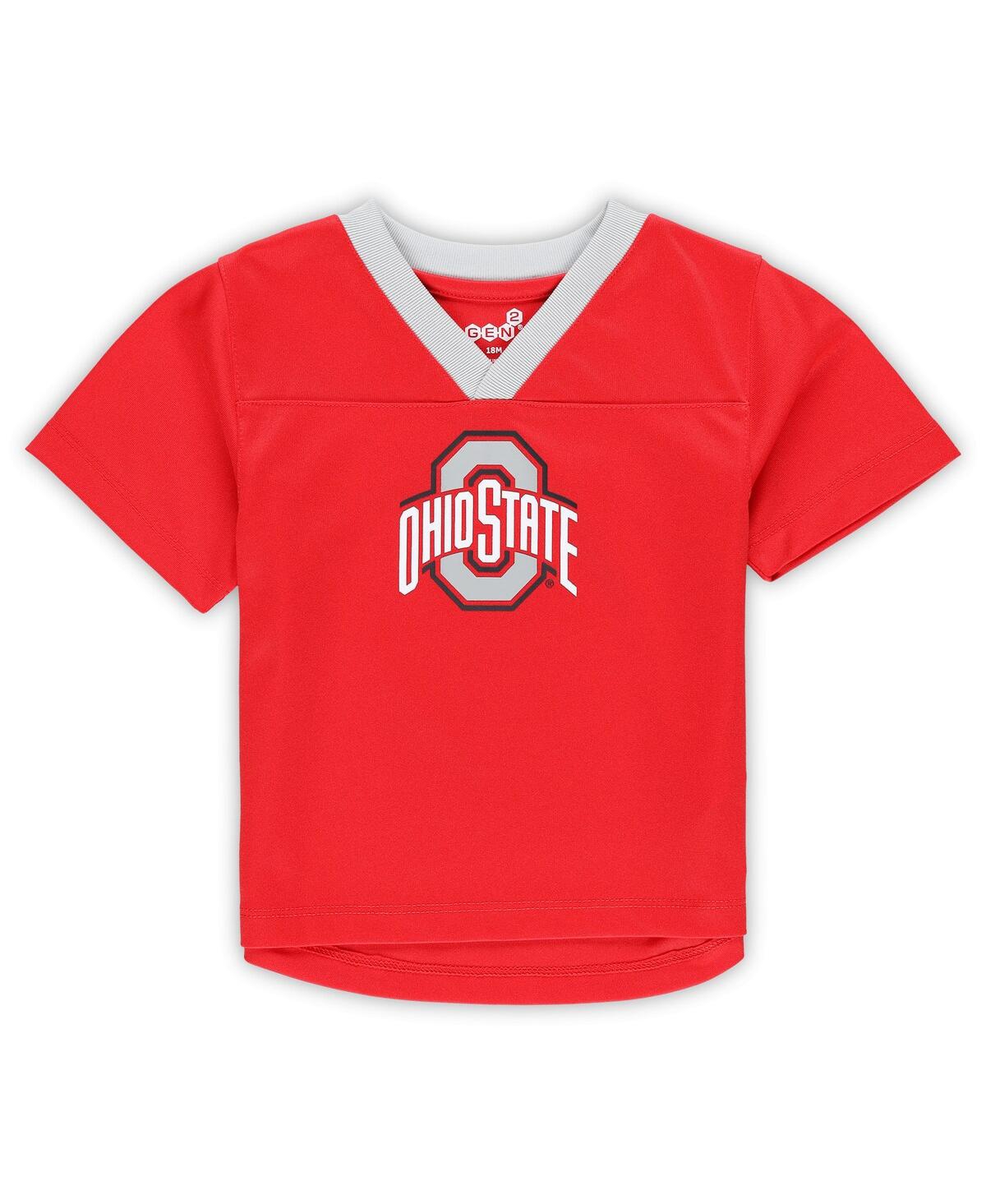 Outerstuff Baby Boys And Girls 2-piece Notre Dame Fighting Irish Red Zone Jersey & Pants Set In Scarlet