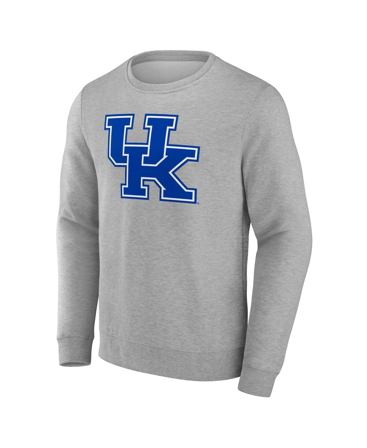 Fanatics Men's Gray Kentucky Wildcats Evergreen Fleece Pullover Sweatshirt In Gray