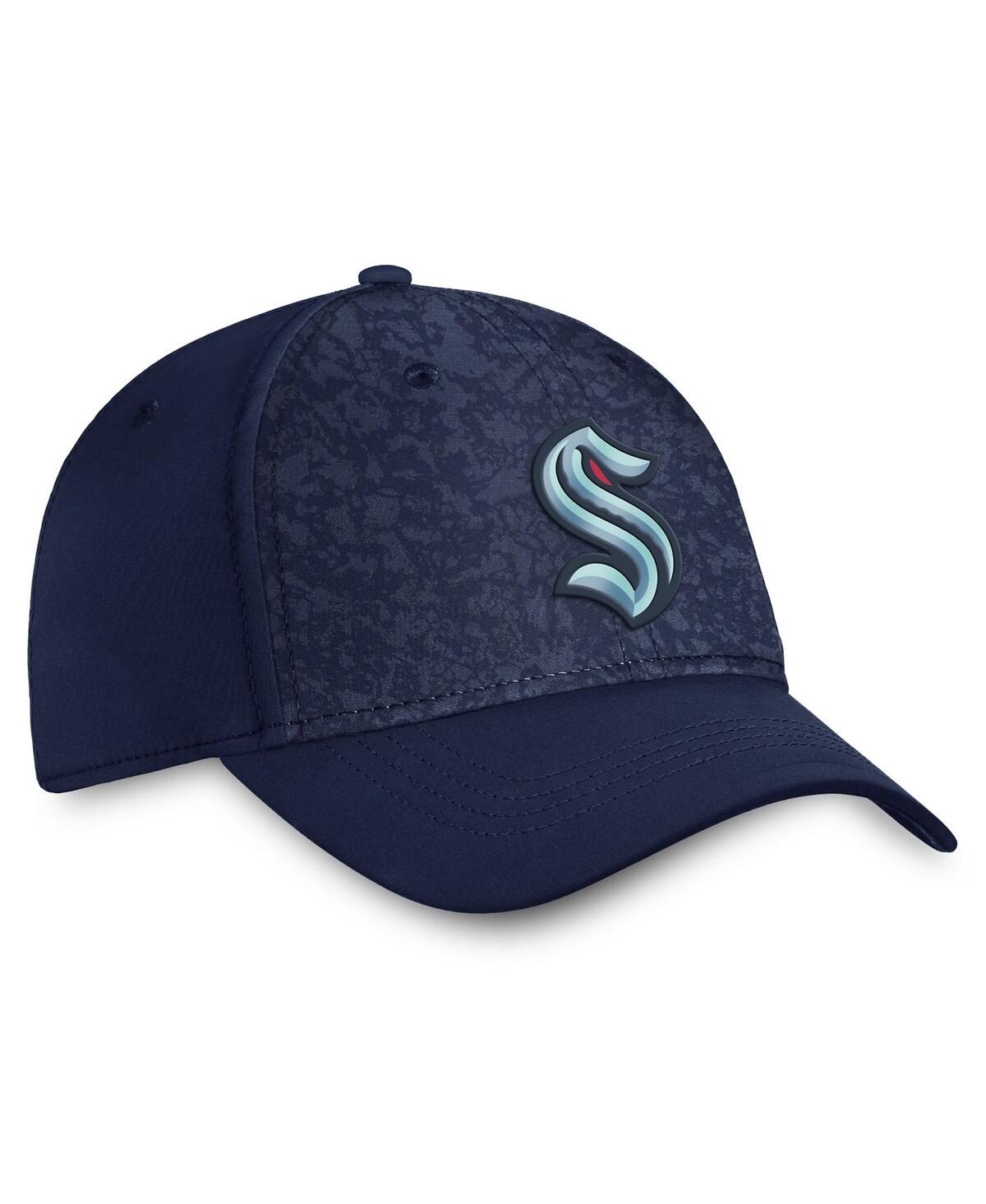Fanatics Men's Deep Sea Blue Seattle Kraken Authentic Pro Rink Flex Hat In Navy