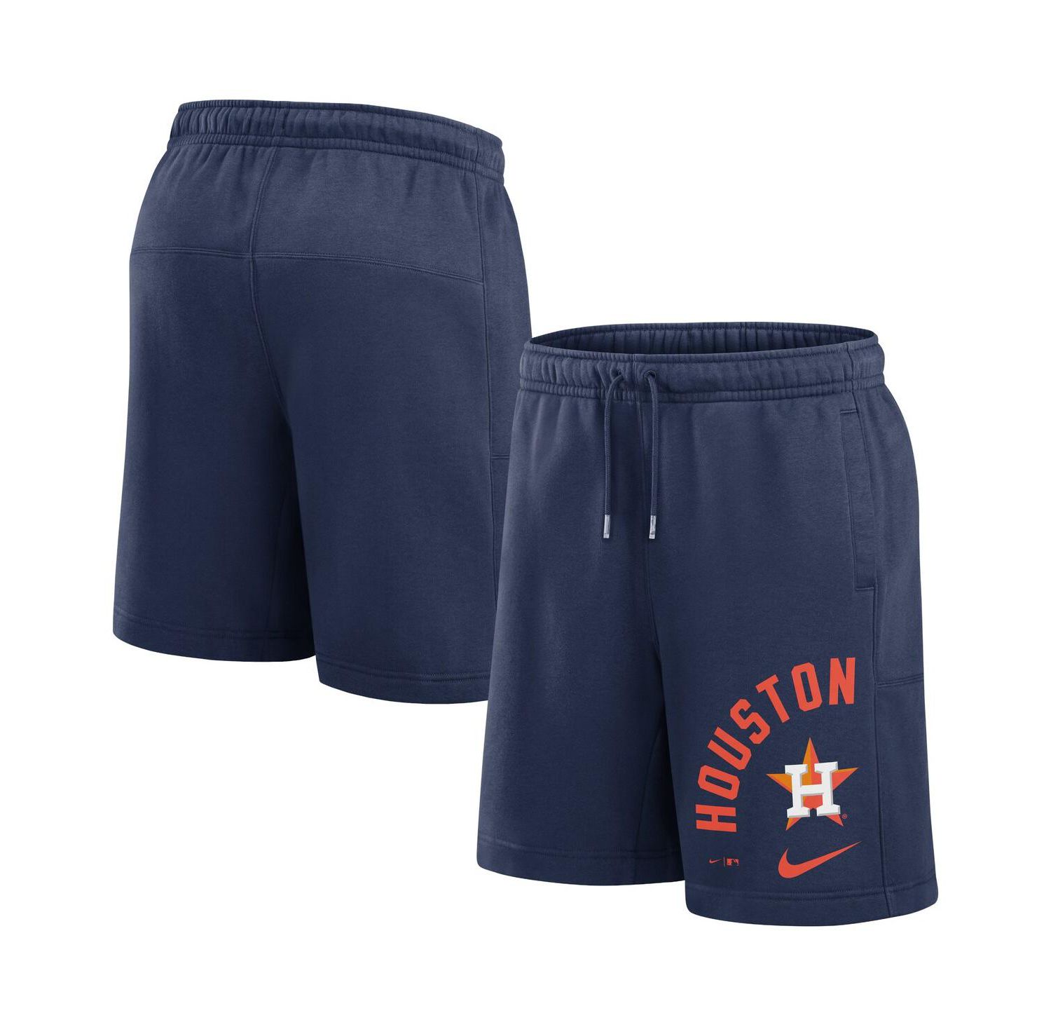 Men's Navy Houston Astros Arched Kicker Shorts