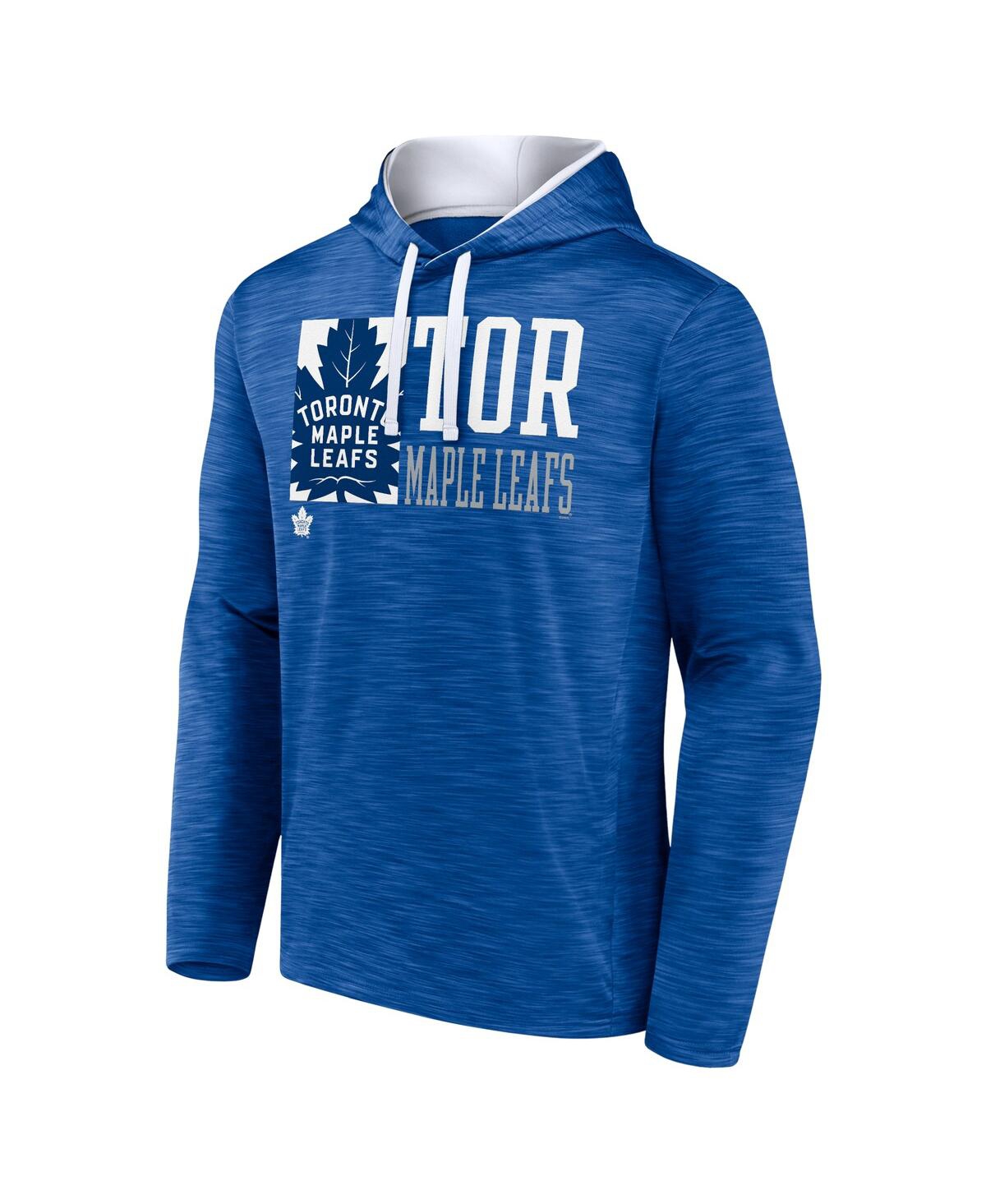 Fanatics Men's Blue Toronto Maple Leaf's Never Quit Pullover Hoodie In Blue
