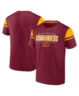 Fanatics - Men's Burgundy Washington Commanders Old School Play Slub T-Shirt