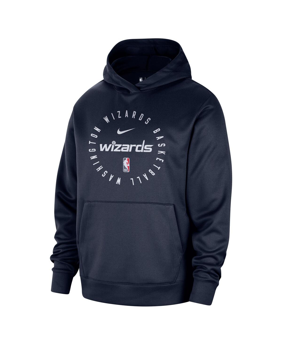 Nike Men's Navy Washington Wizards 2024/25 Spotlight On-court Practice Performance Pullover Hoodie In Navy