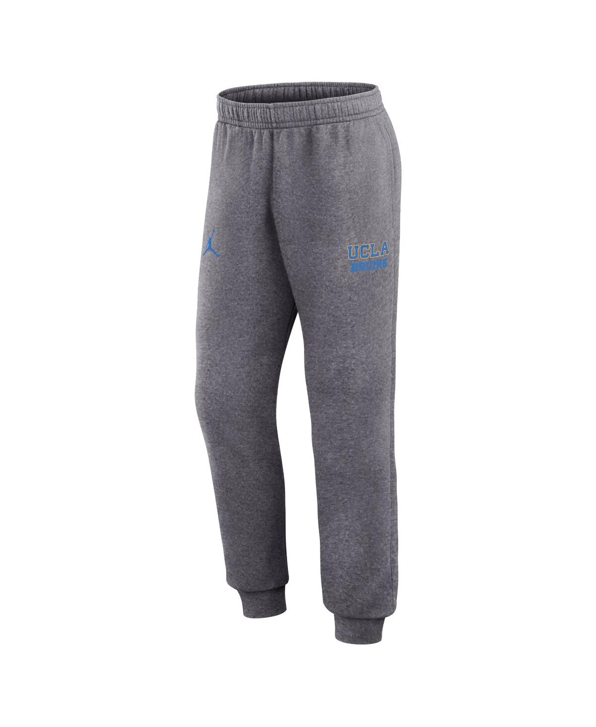 Jordan Men's Heather Gray Ucla Bruins Primetime Club Fleece Jogger Pants In Heather Gray