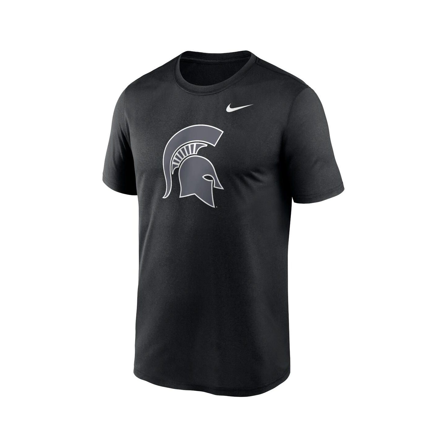 Мужская футболка Nike Black Michigan State Spartans Color Pop Logo Legend — фото 3